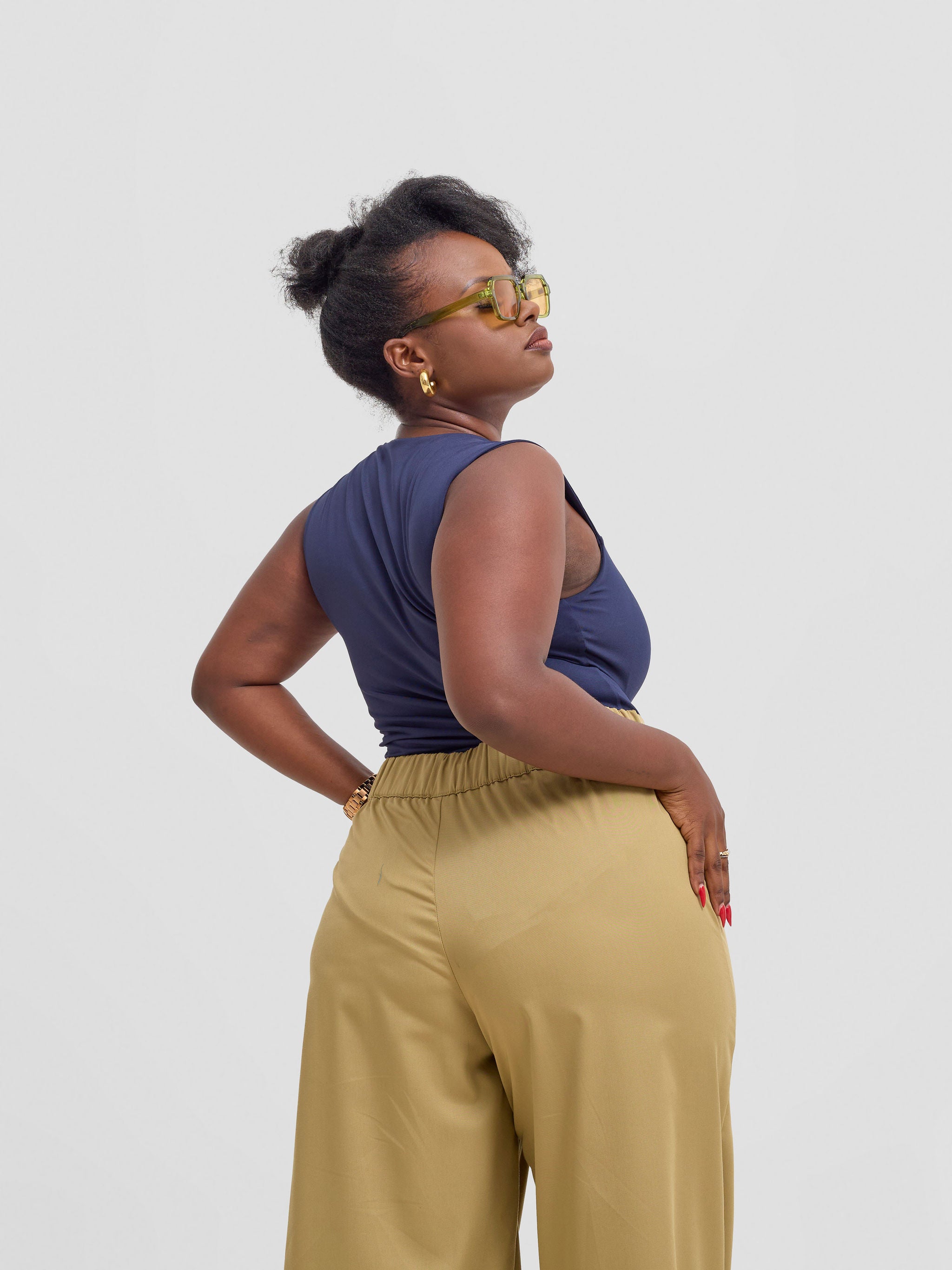 Zoya Kyro Sleeveless Bodysuit - Navy