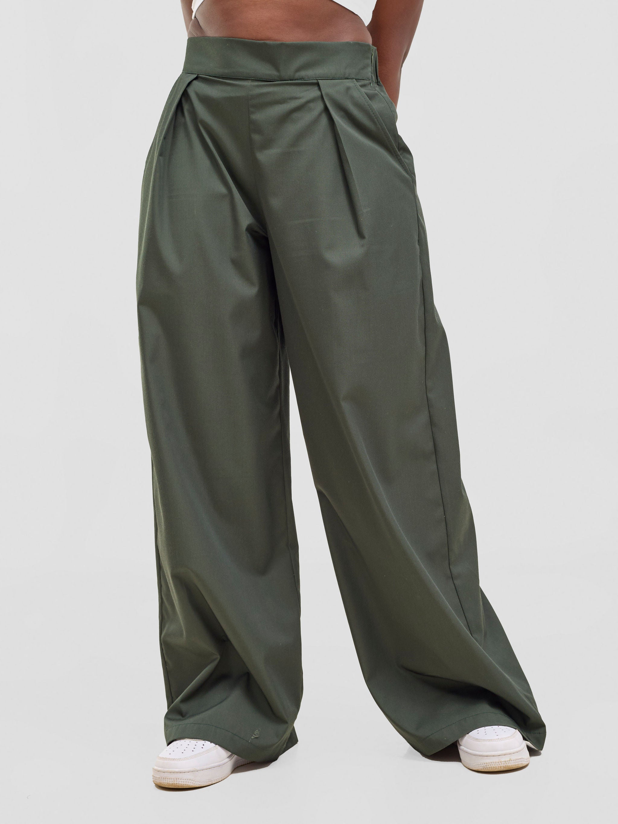 Zoya Kyro Straight Leg Pants - Hunters