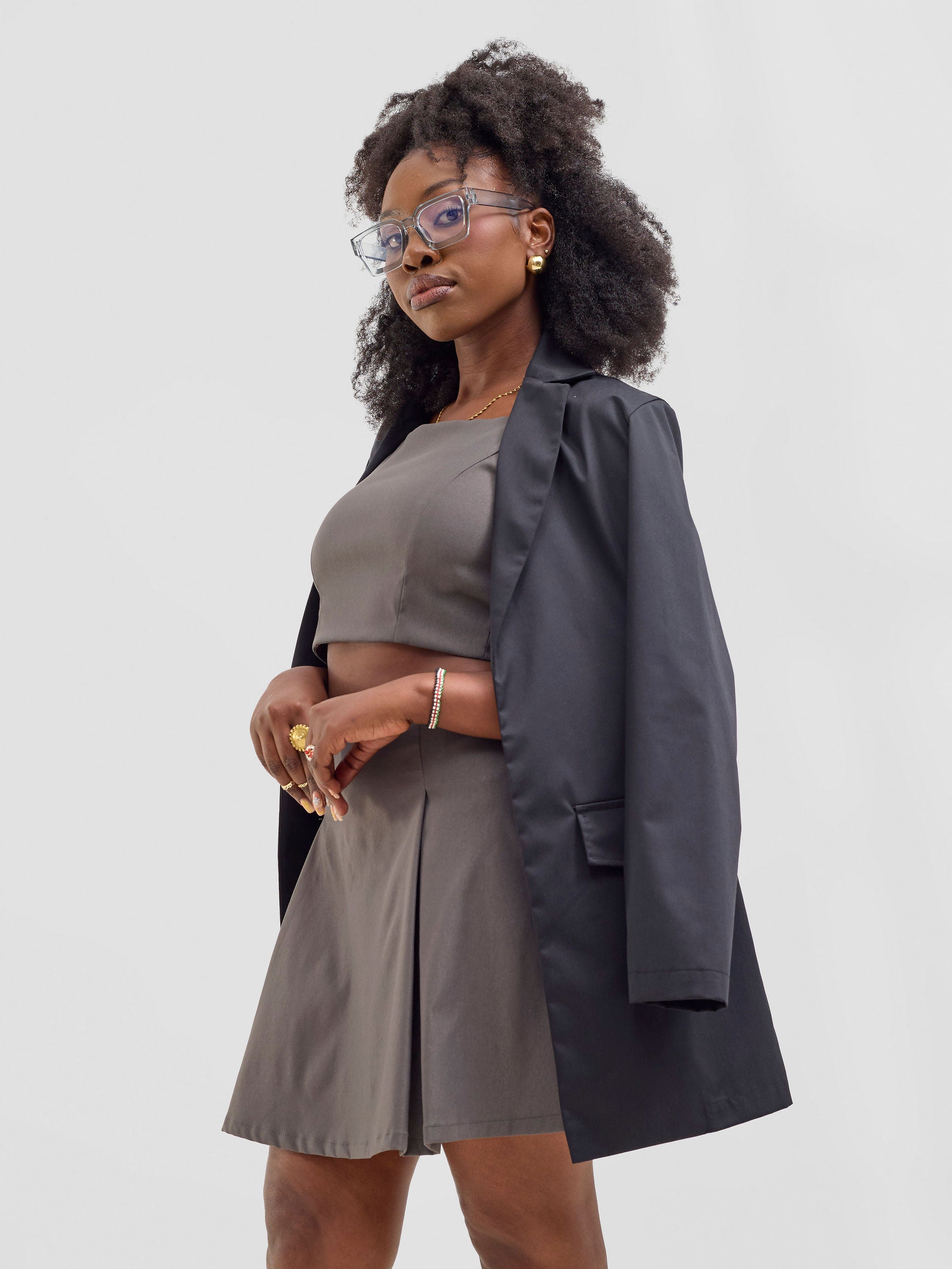 Zoya Kyro Women's Oversized Blazer - Black