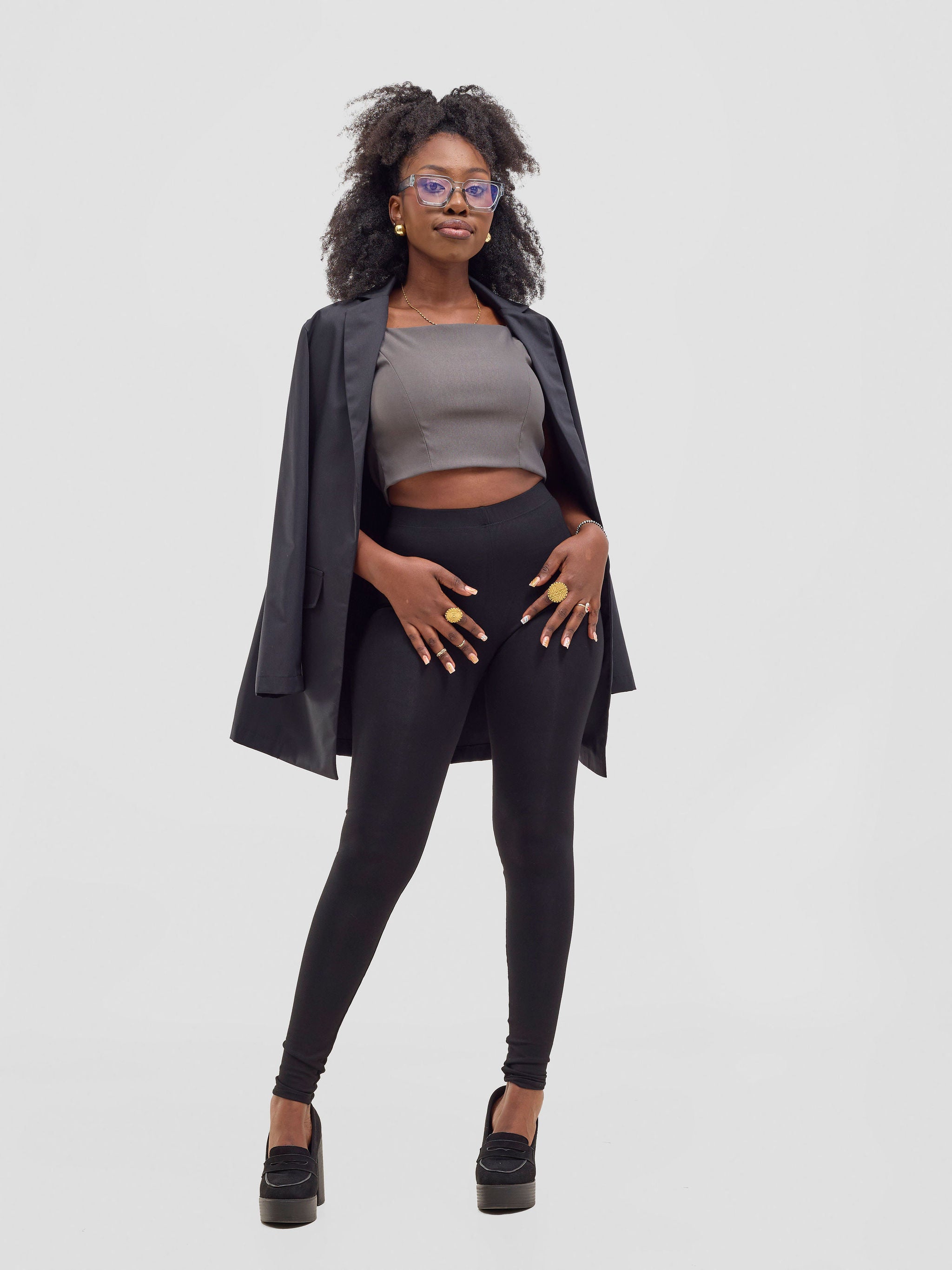 Zoya Kyro Women's Oversized Blazer - Black