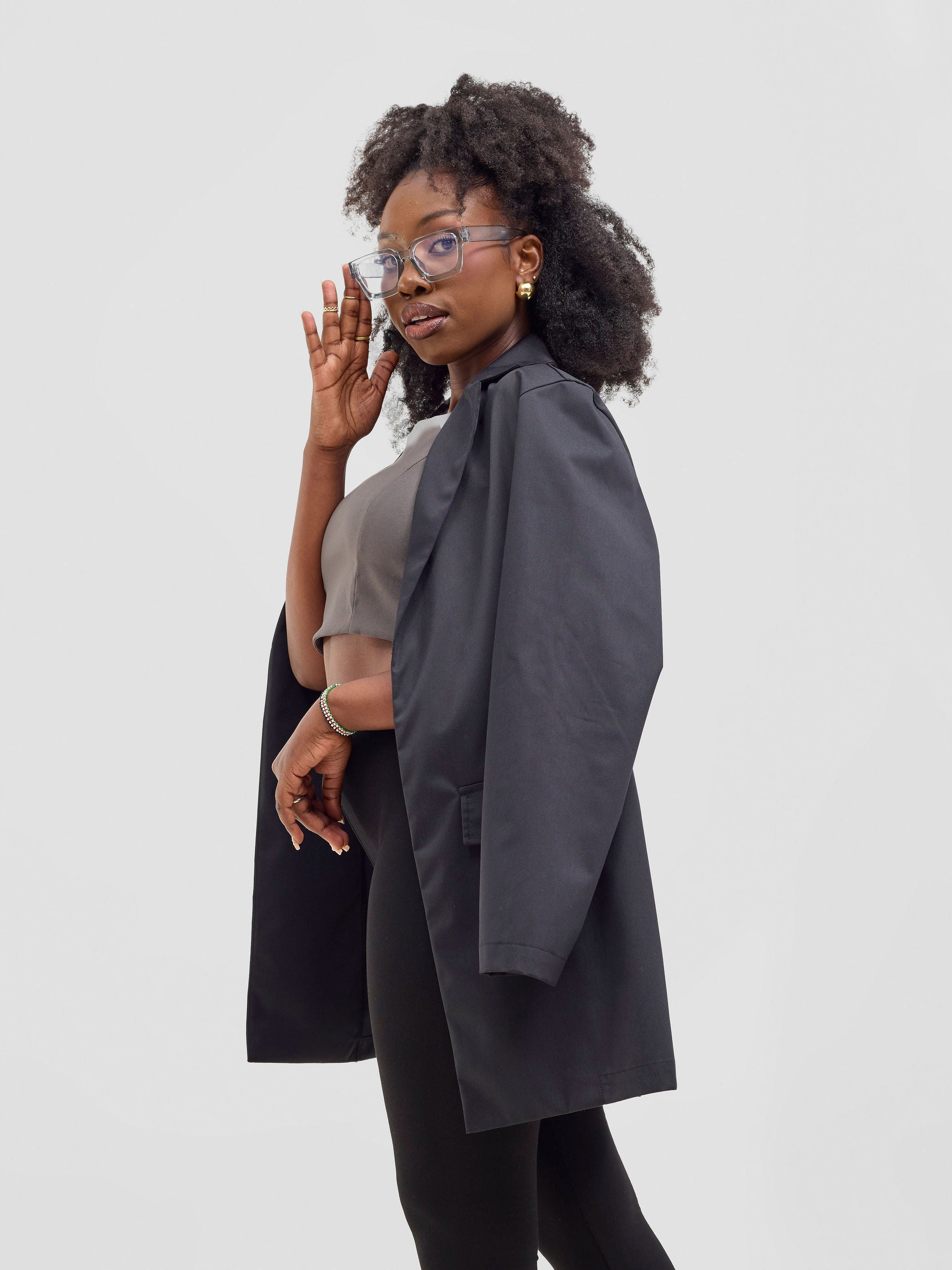Zoya Kyro Women's Oversized Blazer - Black