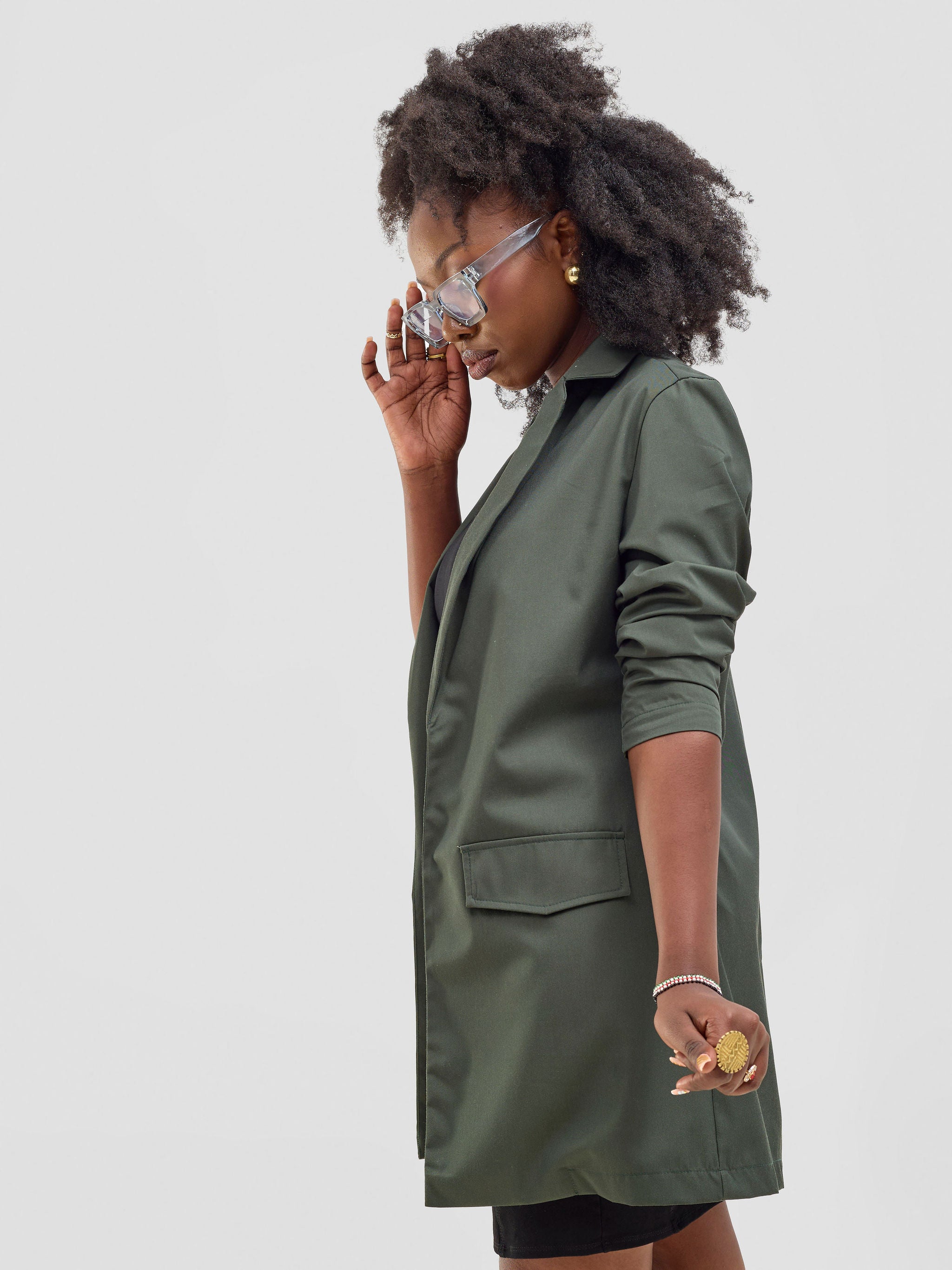 Zoya Kyro Women's Oversized Blazer - Hunters