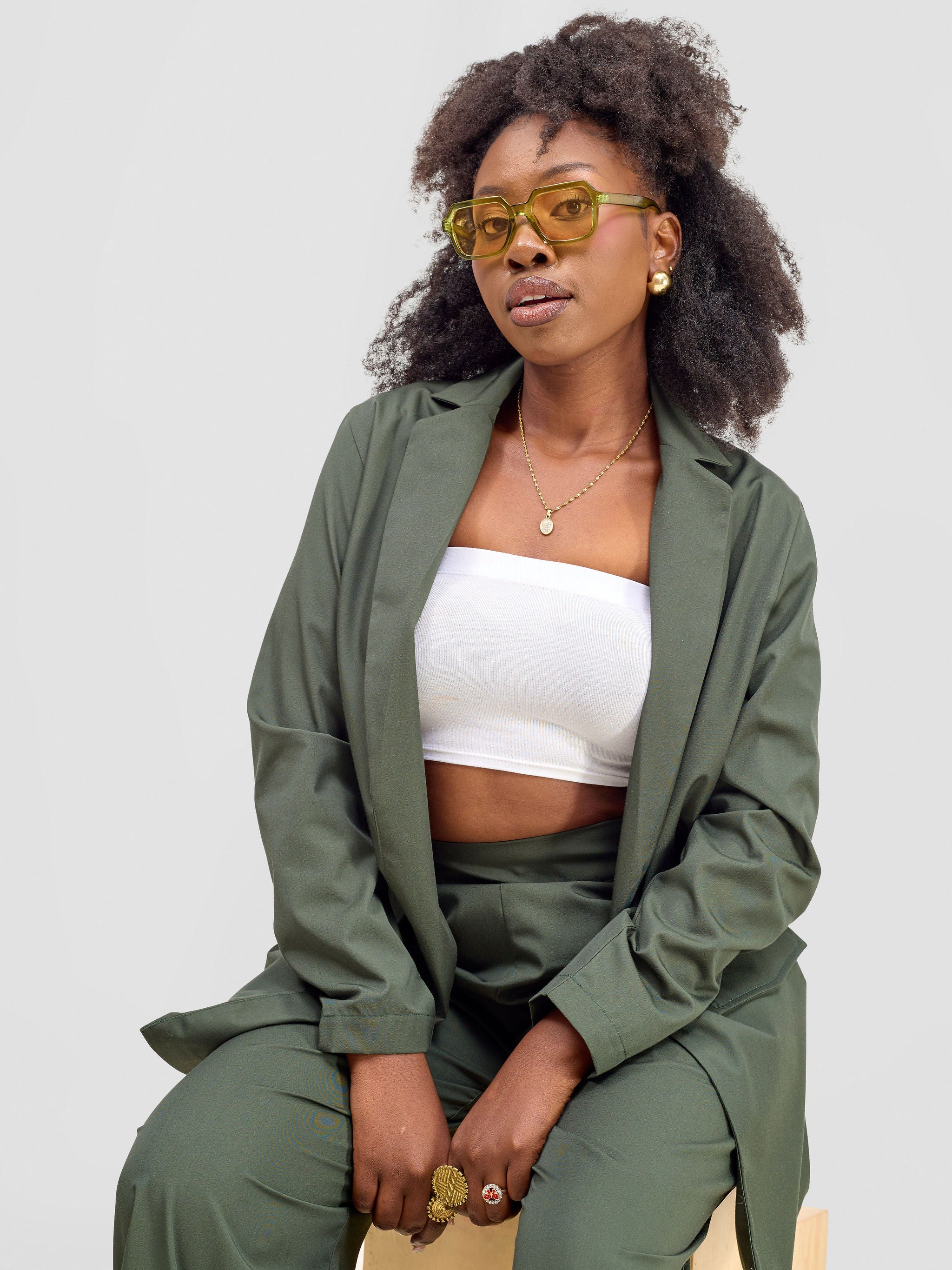 Zoya Kyro Women's Oversized Blazer - Hunters