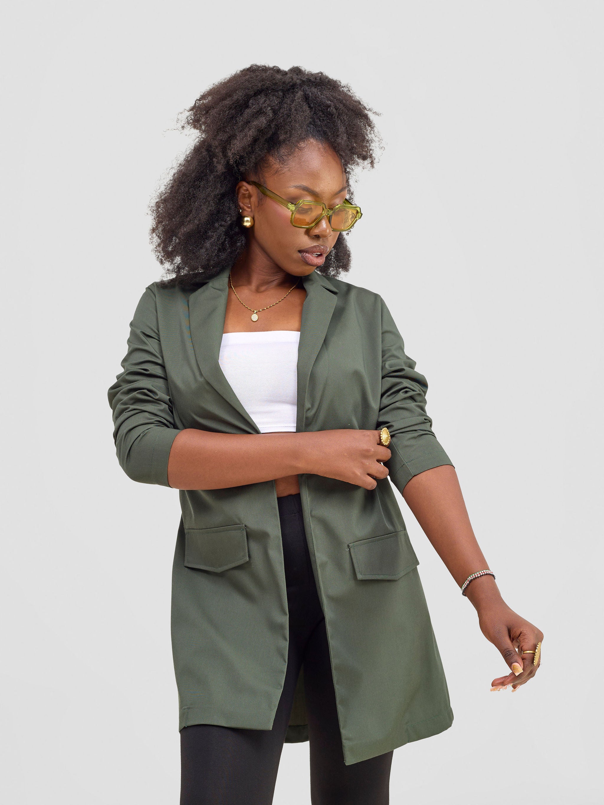 Zoya Kyro Women's Oversized Blazer - Hunters