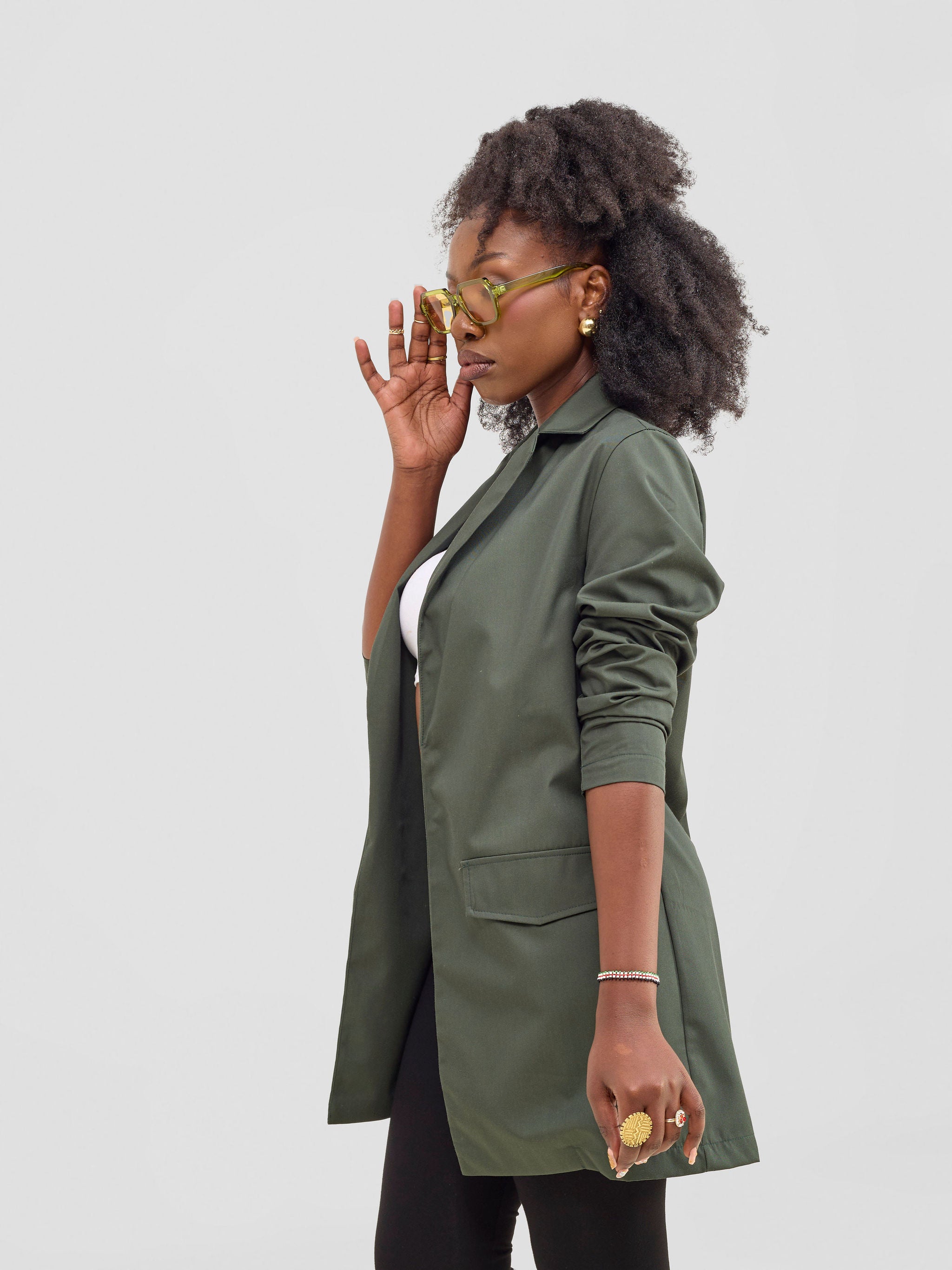 Zoya Kyro Women's Oversized Blazer - Hunters