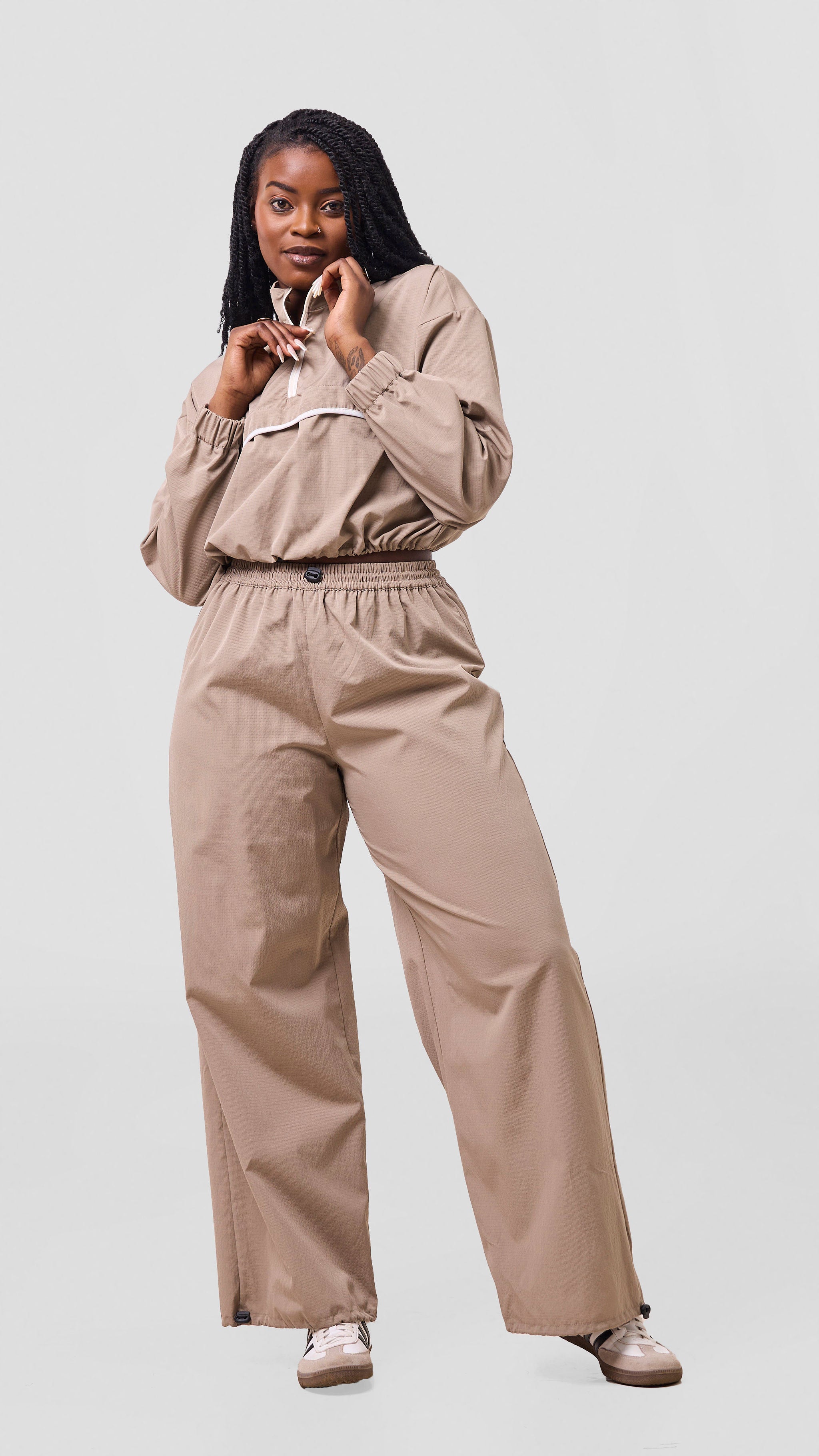 Zoya Vasha Track Pants - Khaki