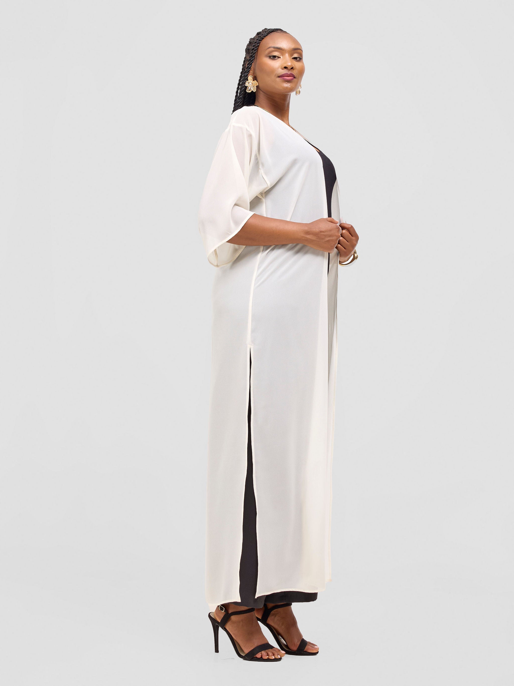 Vivo Basic Nandi A-Line Kimono - Off white