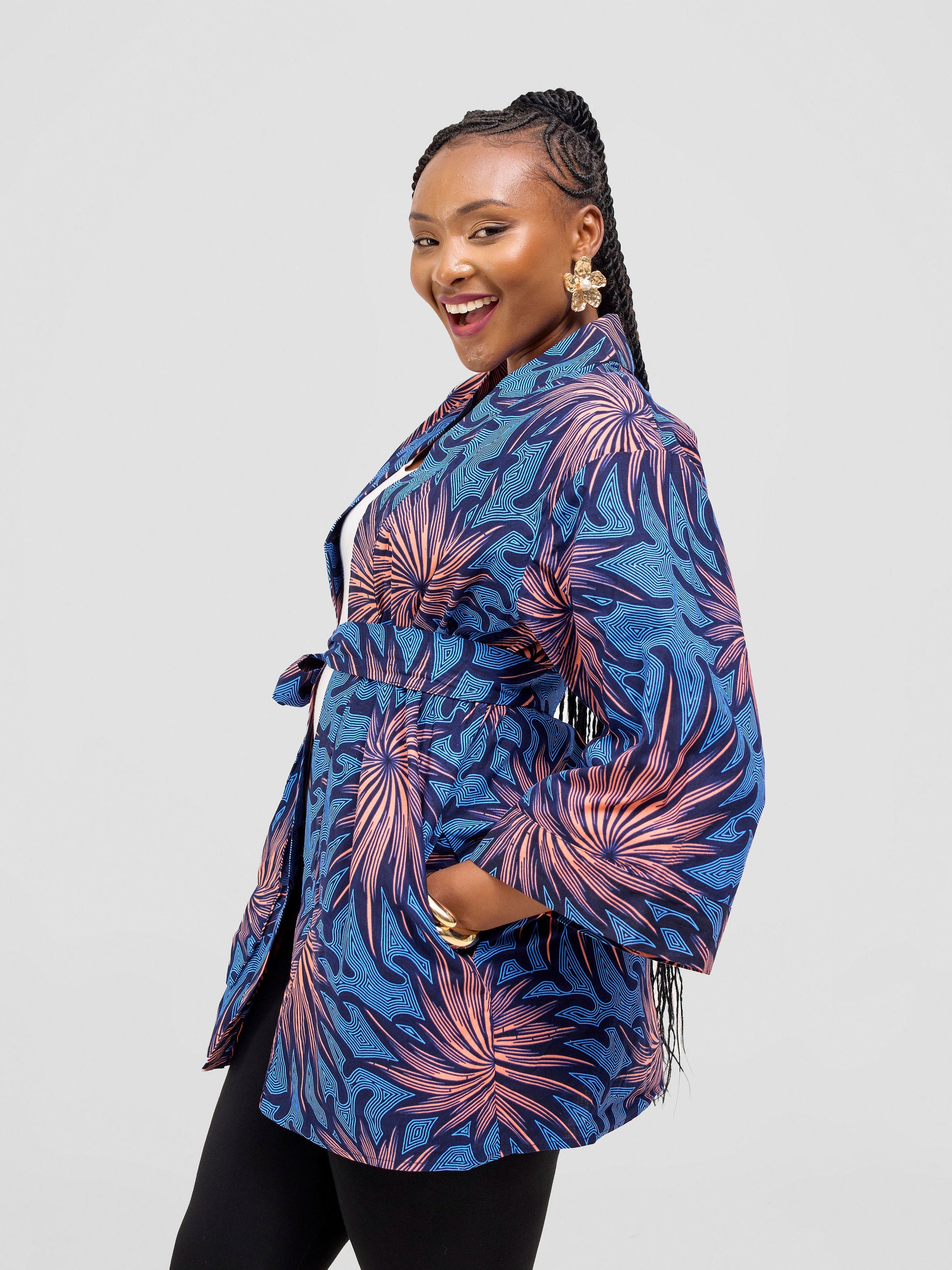 Vivo Short Kimono - Tana Print