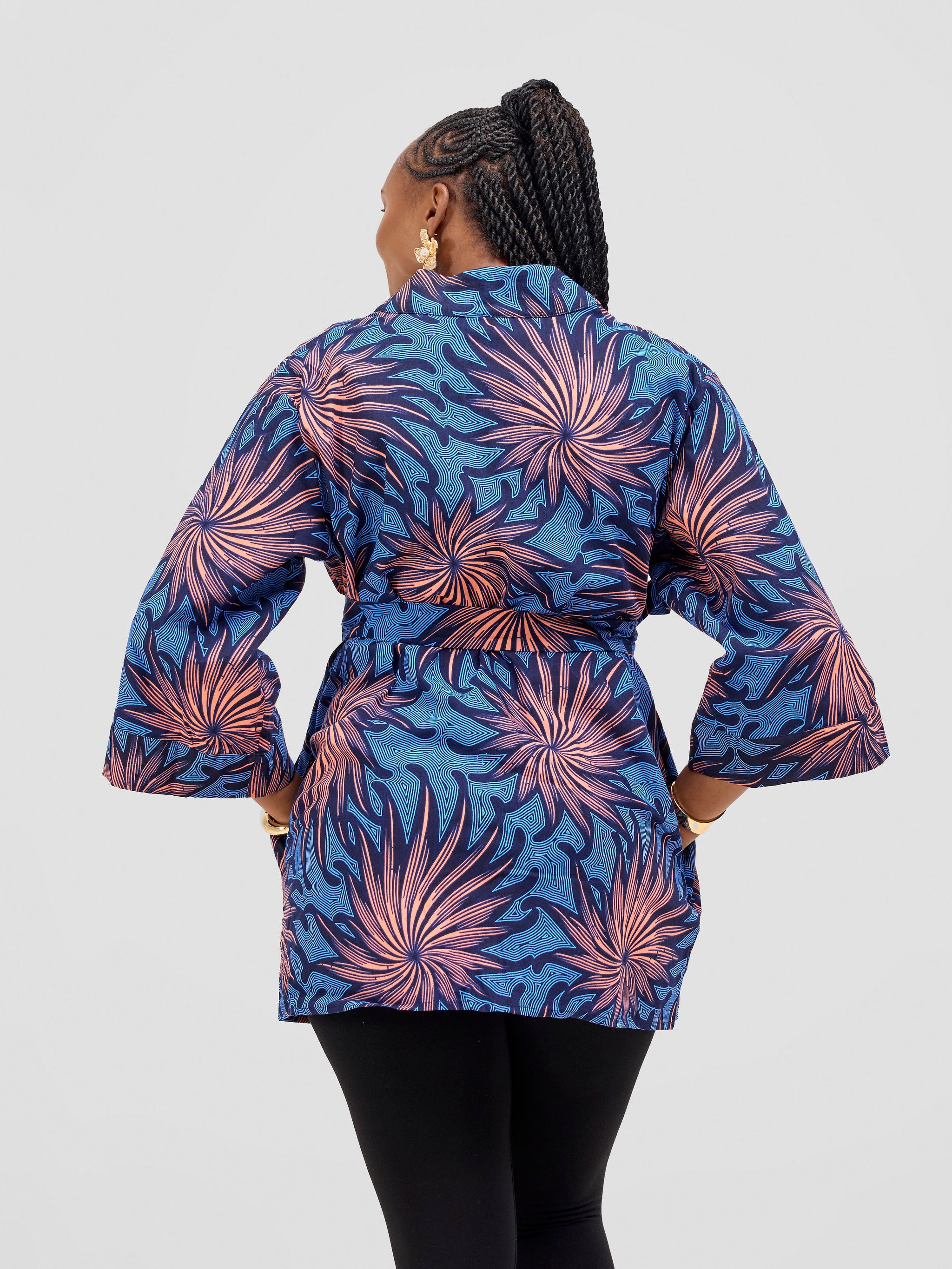 Vivo Short Kimono - Tana Print