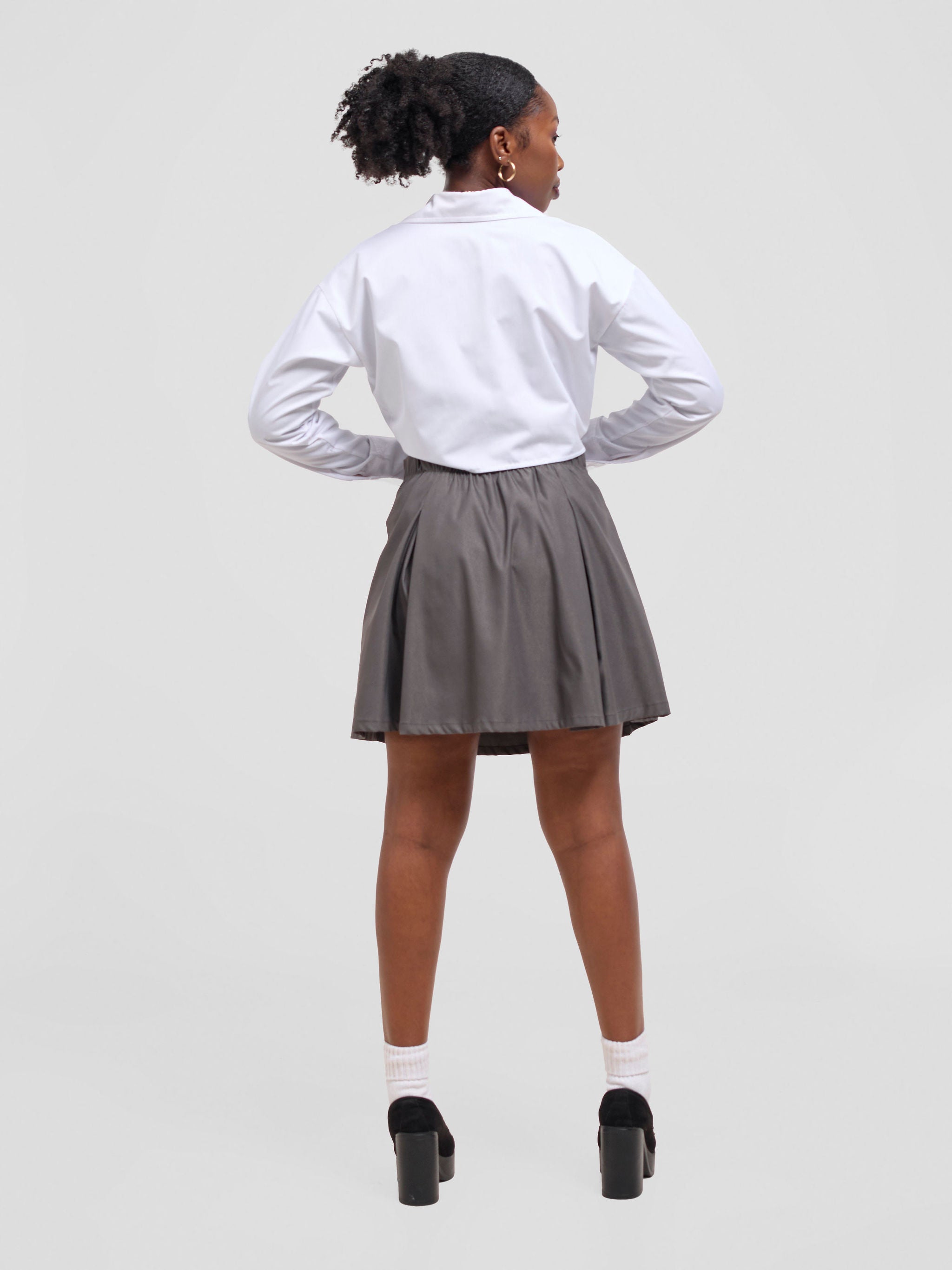 Zoya Kyro Cropped Shirt - White