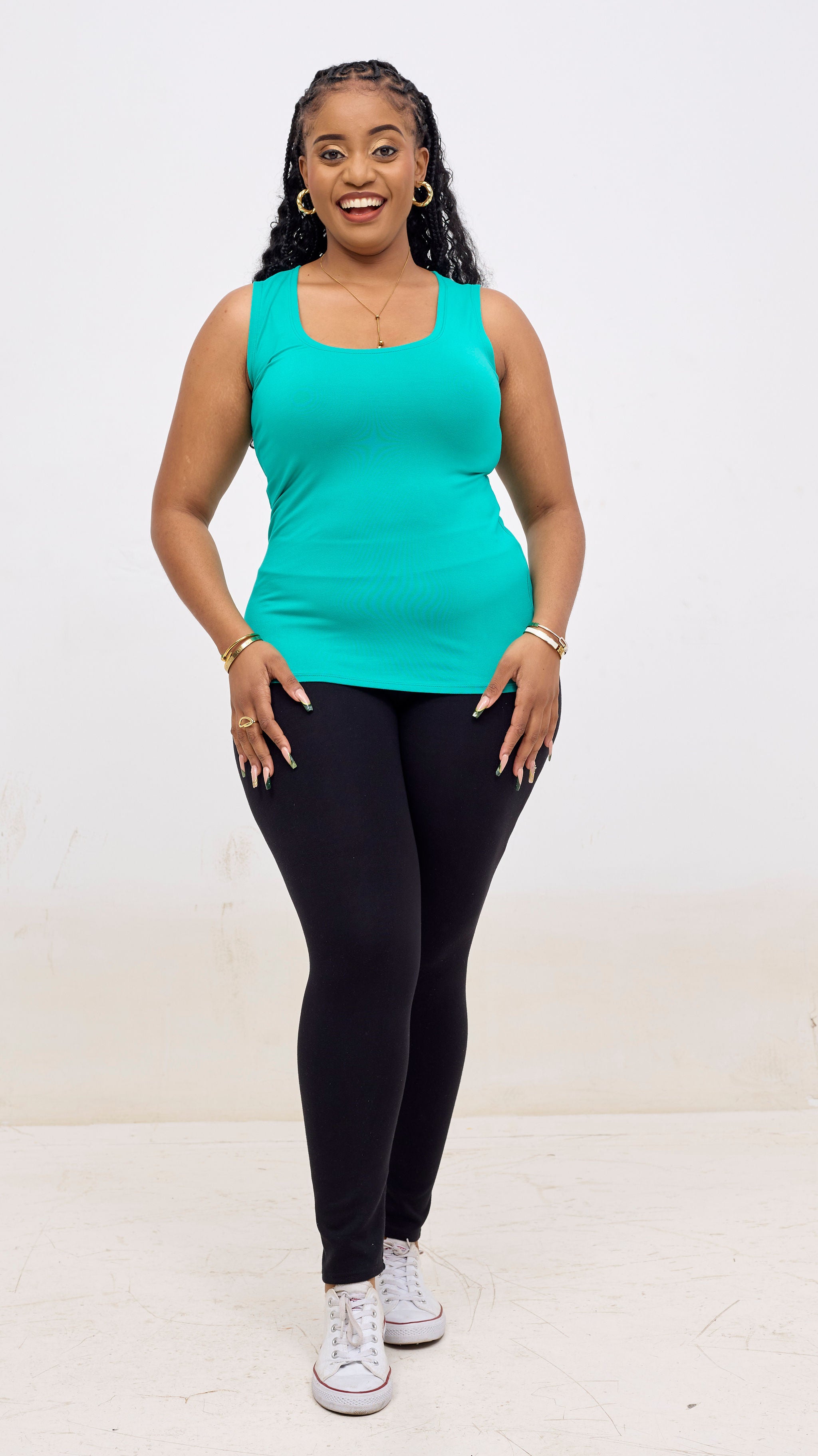 Vivo Basic Val Tank Top - Sea Green