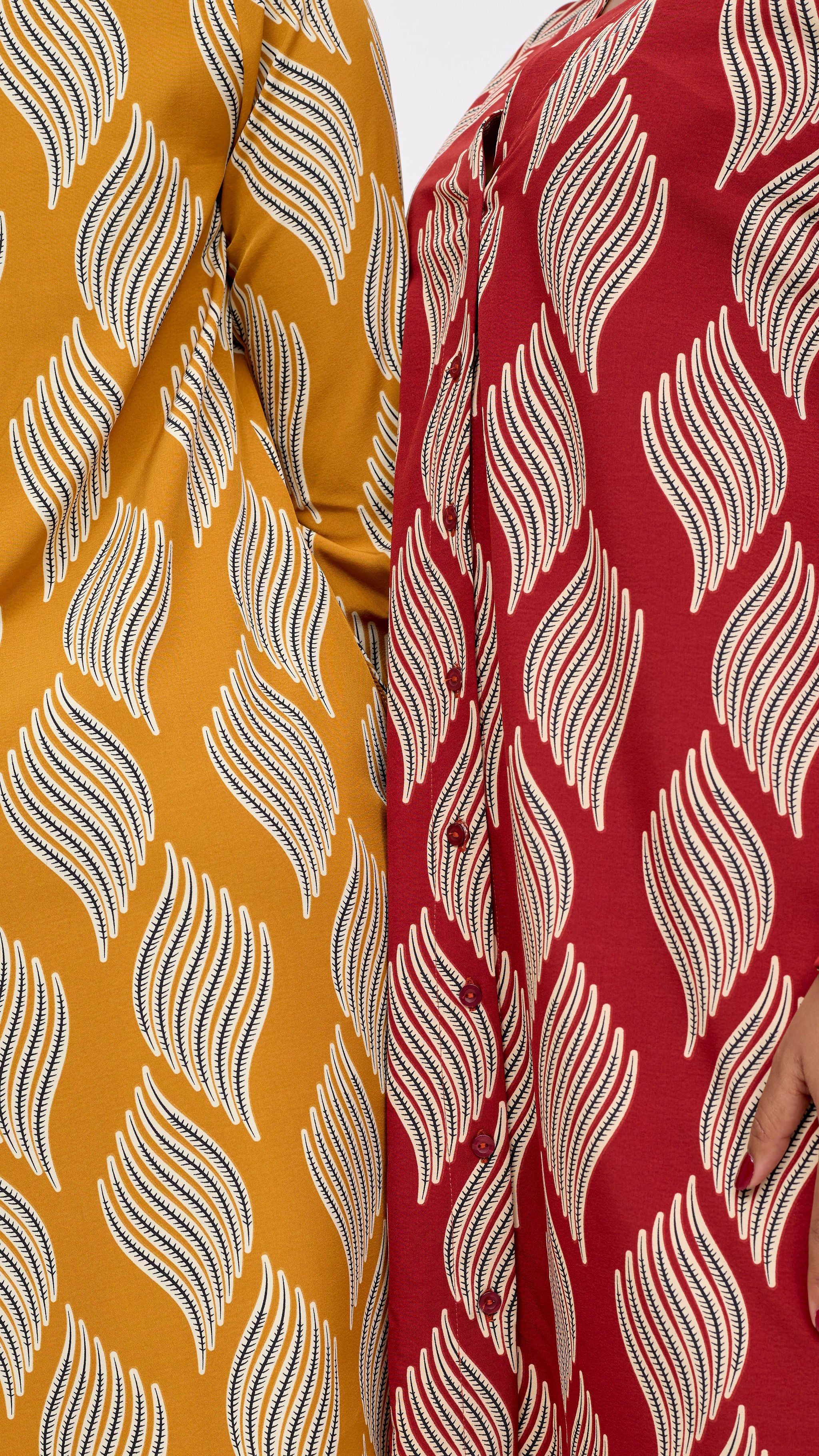 Vivo Kani Tent Shirt Dress - Mustard / Black