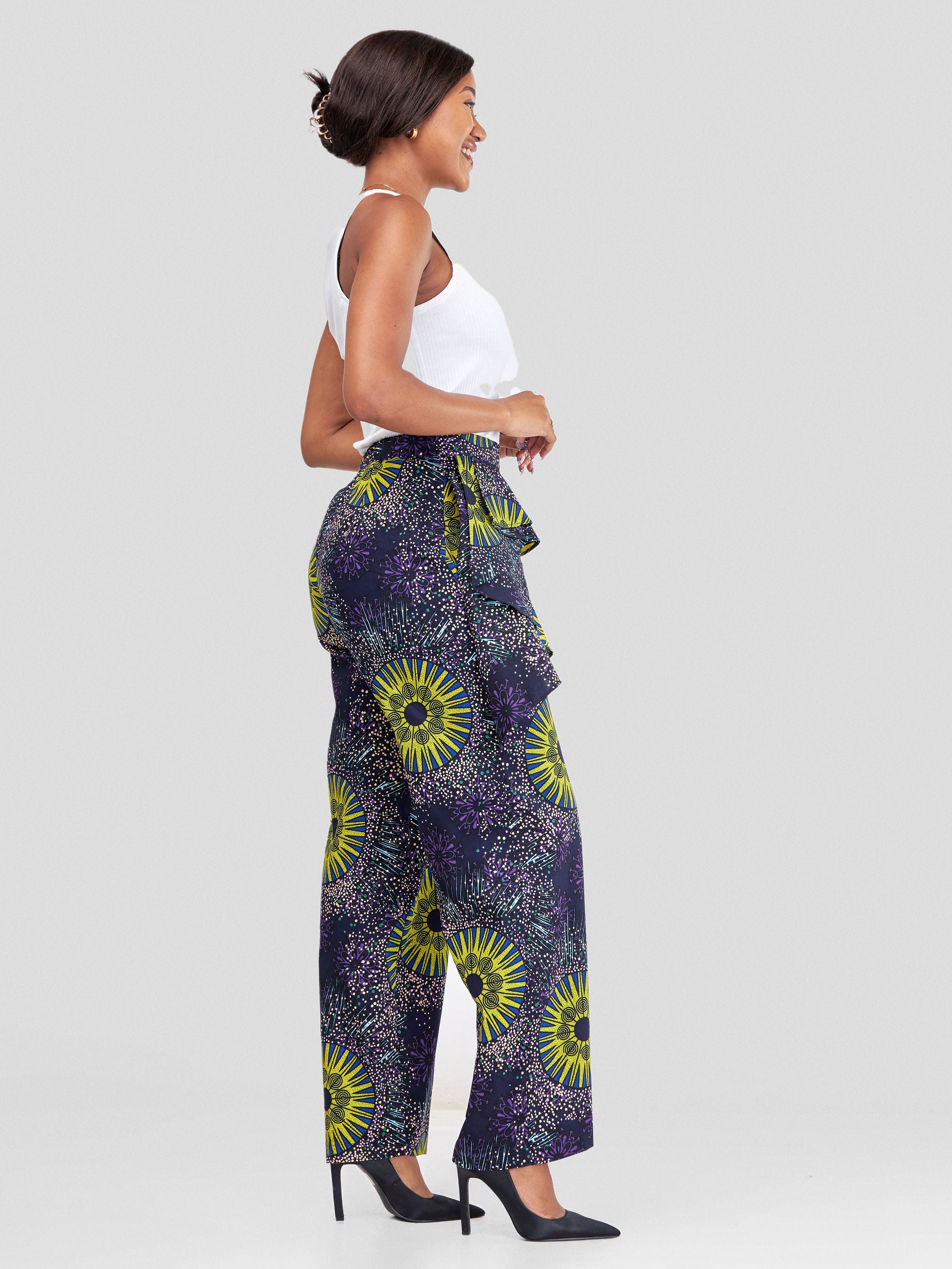 Vivo Naya Draped Panel Pants - Nyota