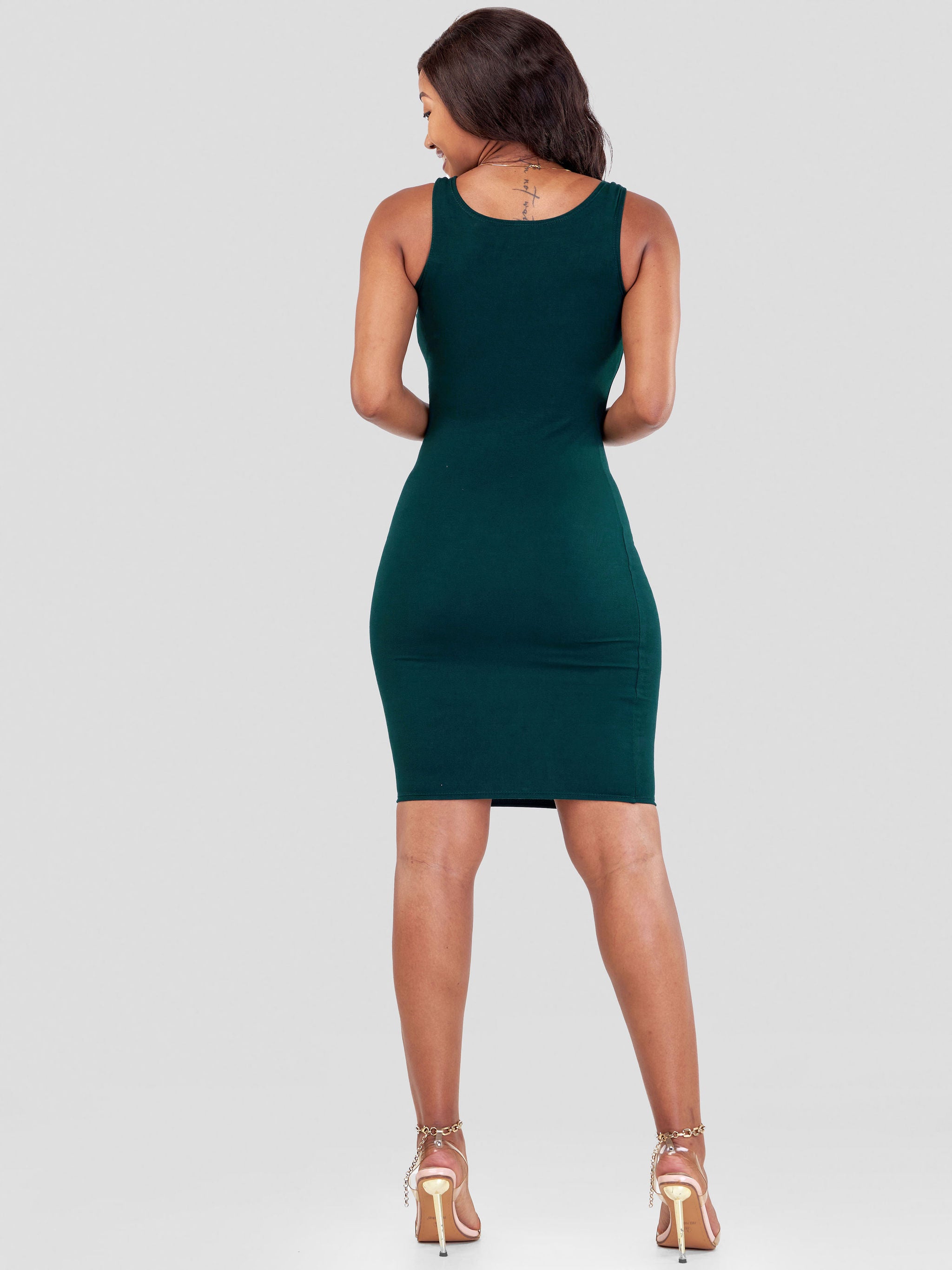 Zoya Basic Bodycon - Dark Green