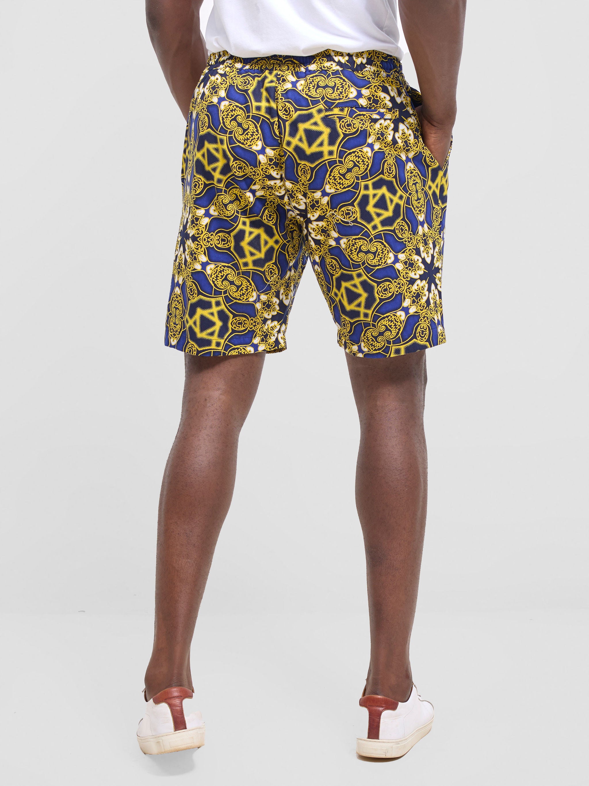 Safari Men Drawstring Shorts - Keri Print