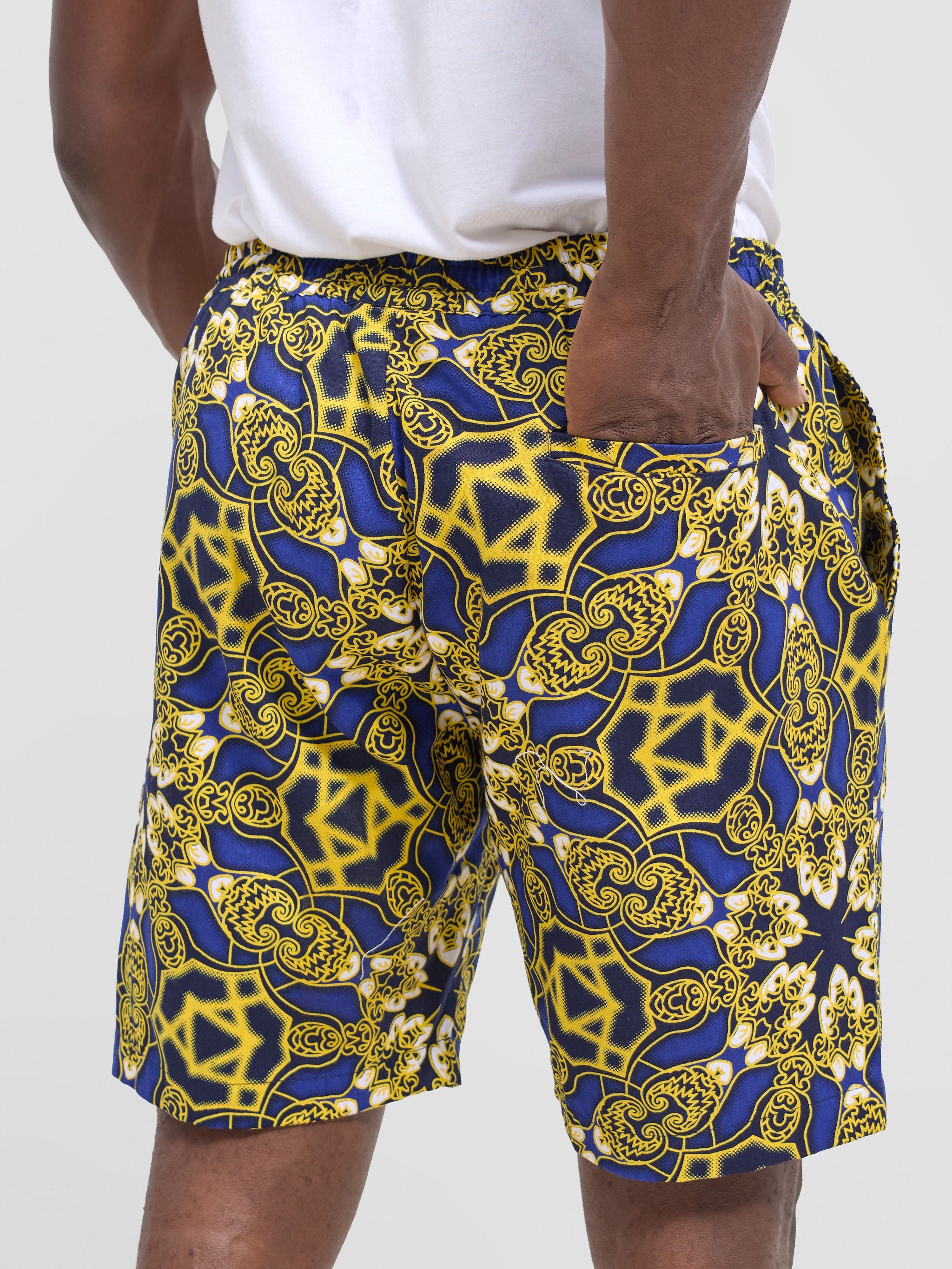 Safari Men Drawstring Shorts - Keri Print
