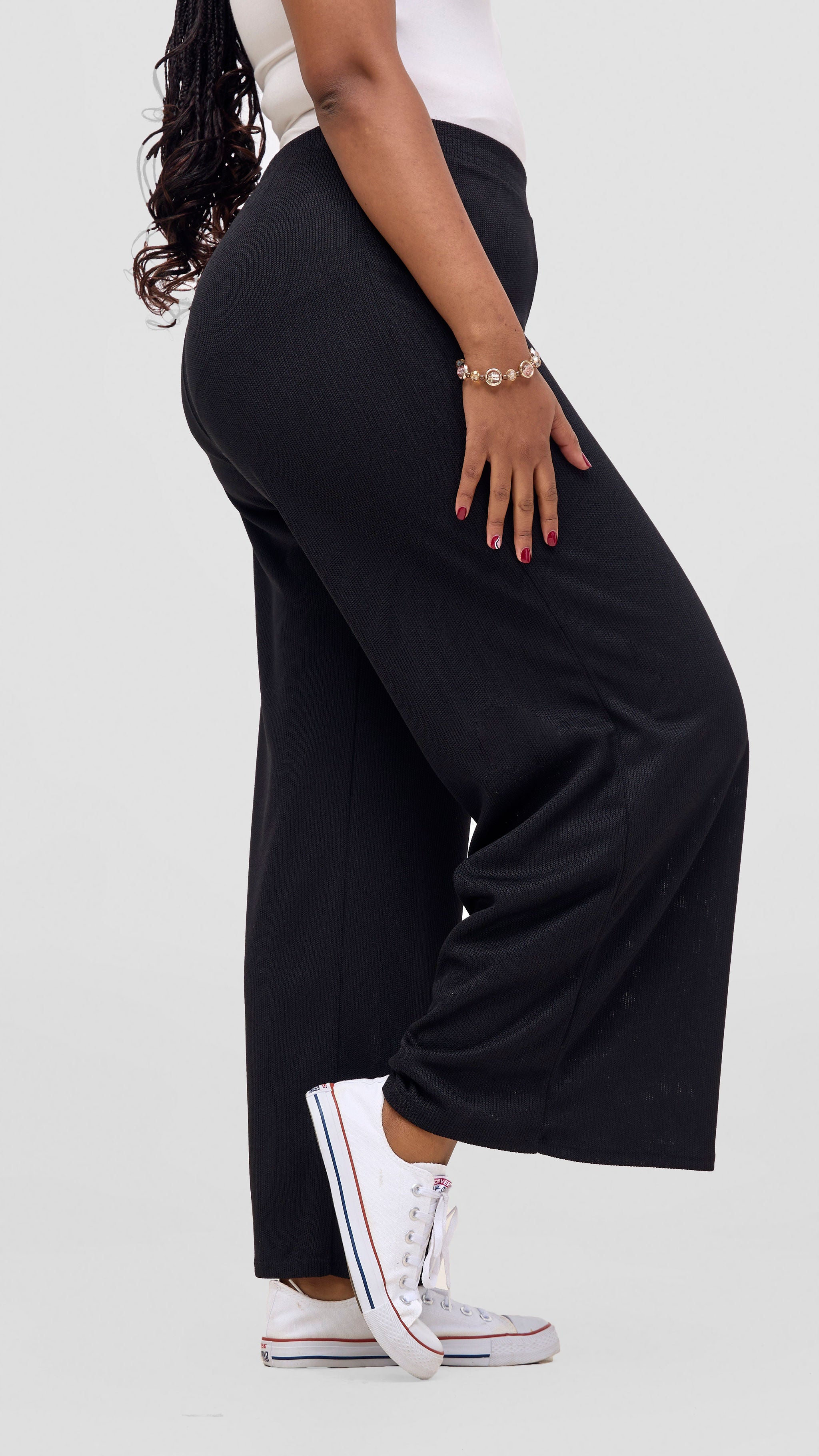 Vivo Rema Straight Leg Pants - Black