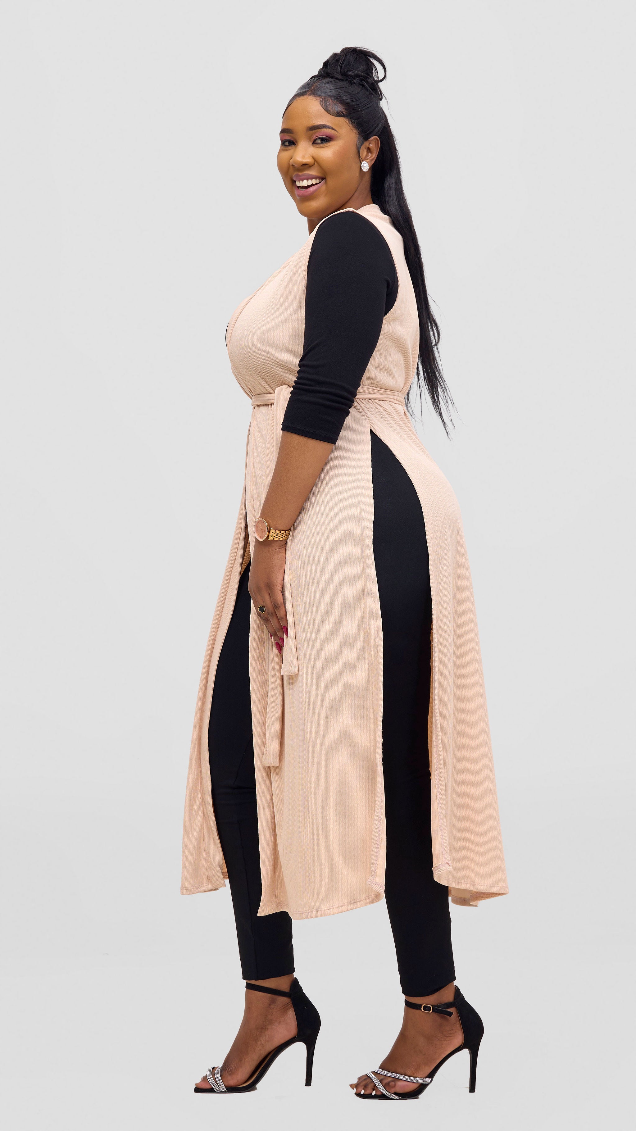Vivo Chela Sleeveless Waterfall - Buttermilk