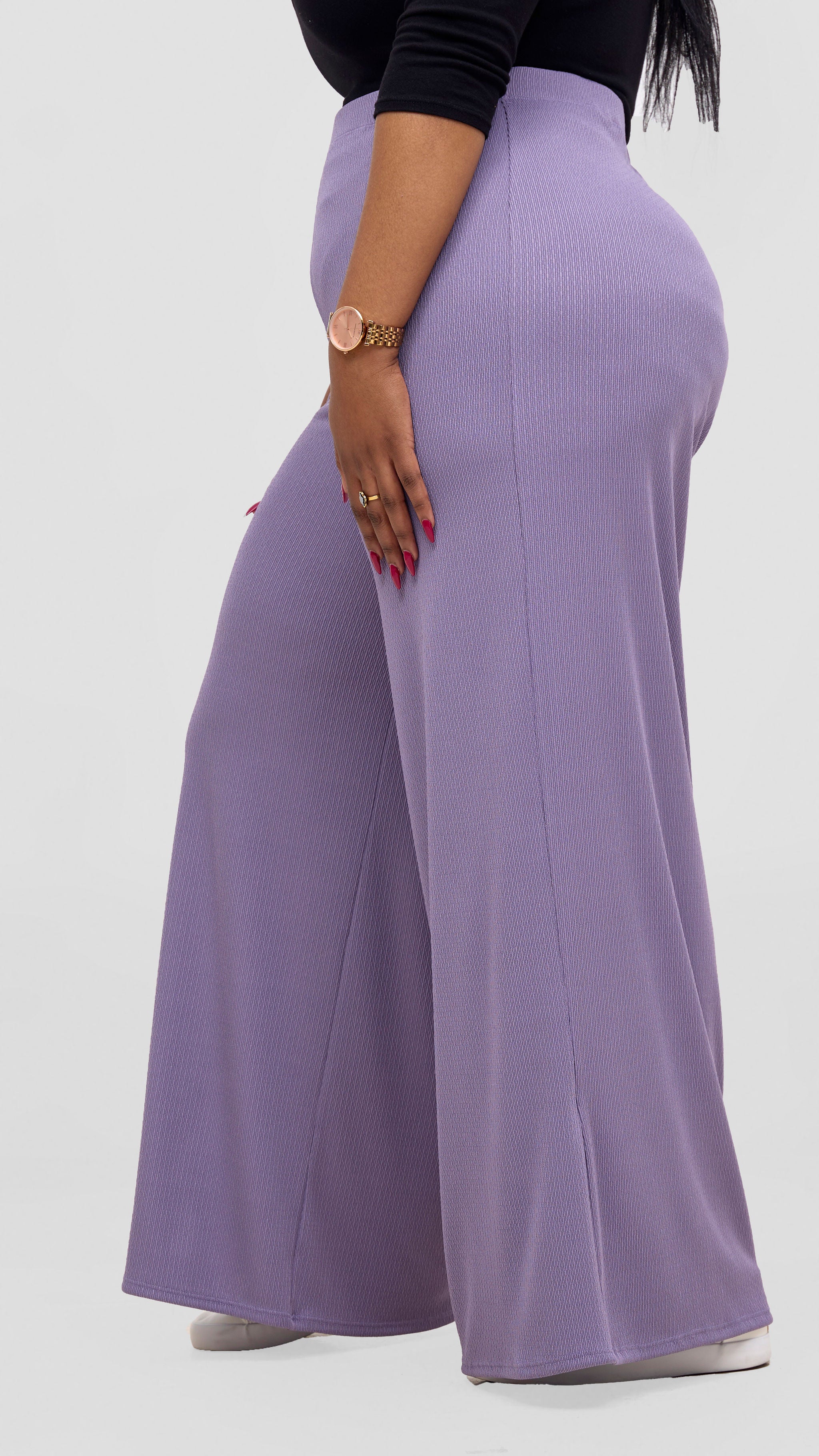 Vivo Chela Wide Leg Pants - Lilac