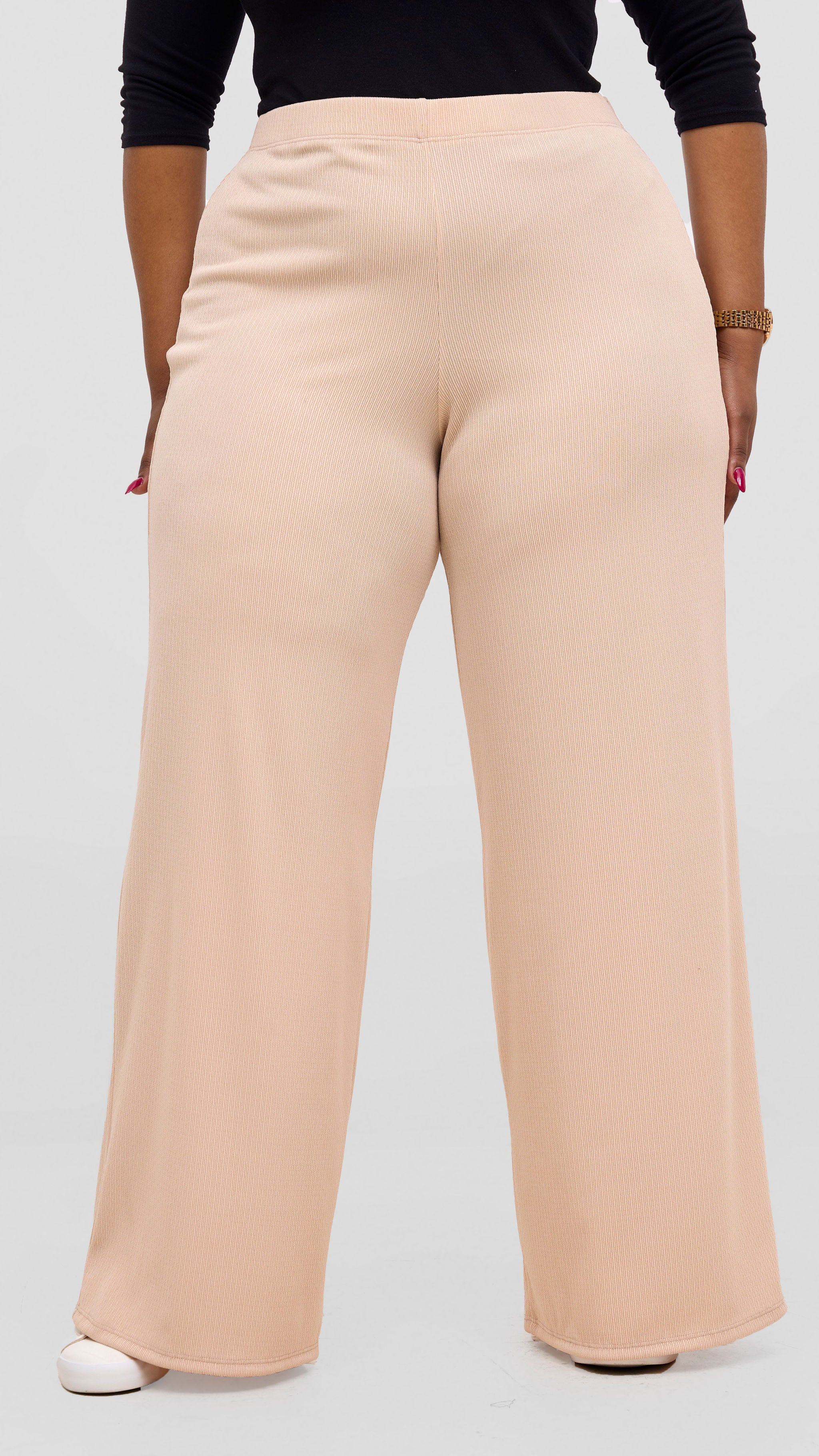 Vivo Chela Wide Leg Pants - Buttermilk