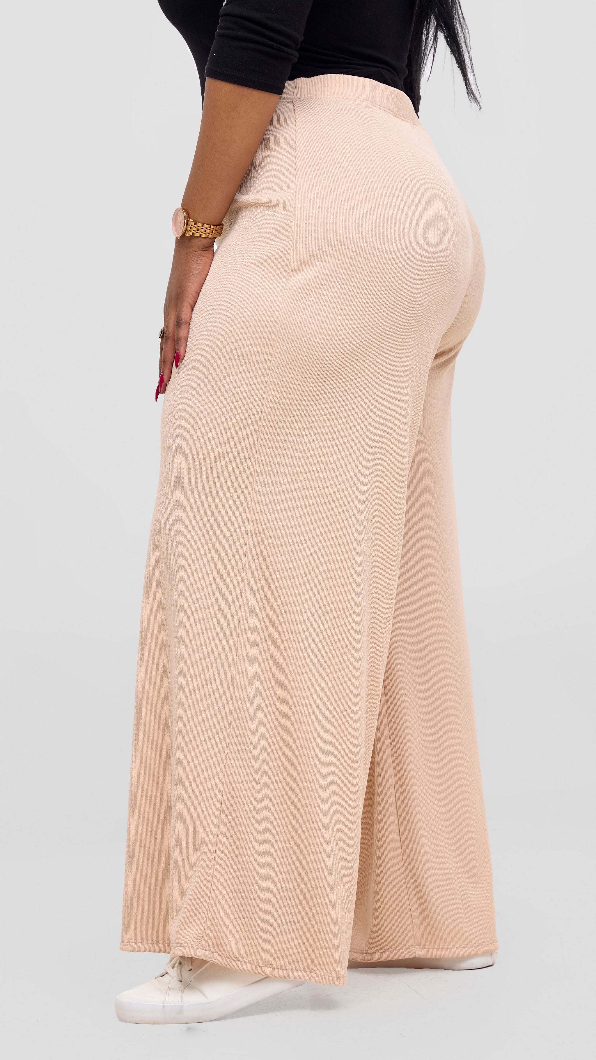 Vivo Chela Wide Leg Pants - Buttermilk