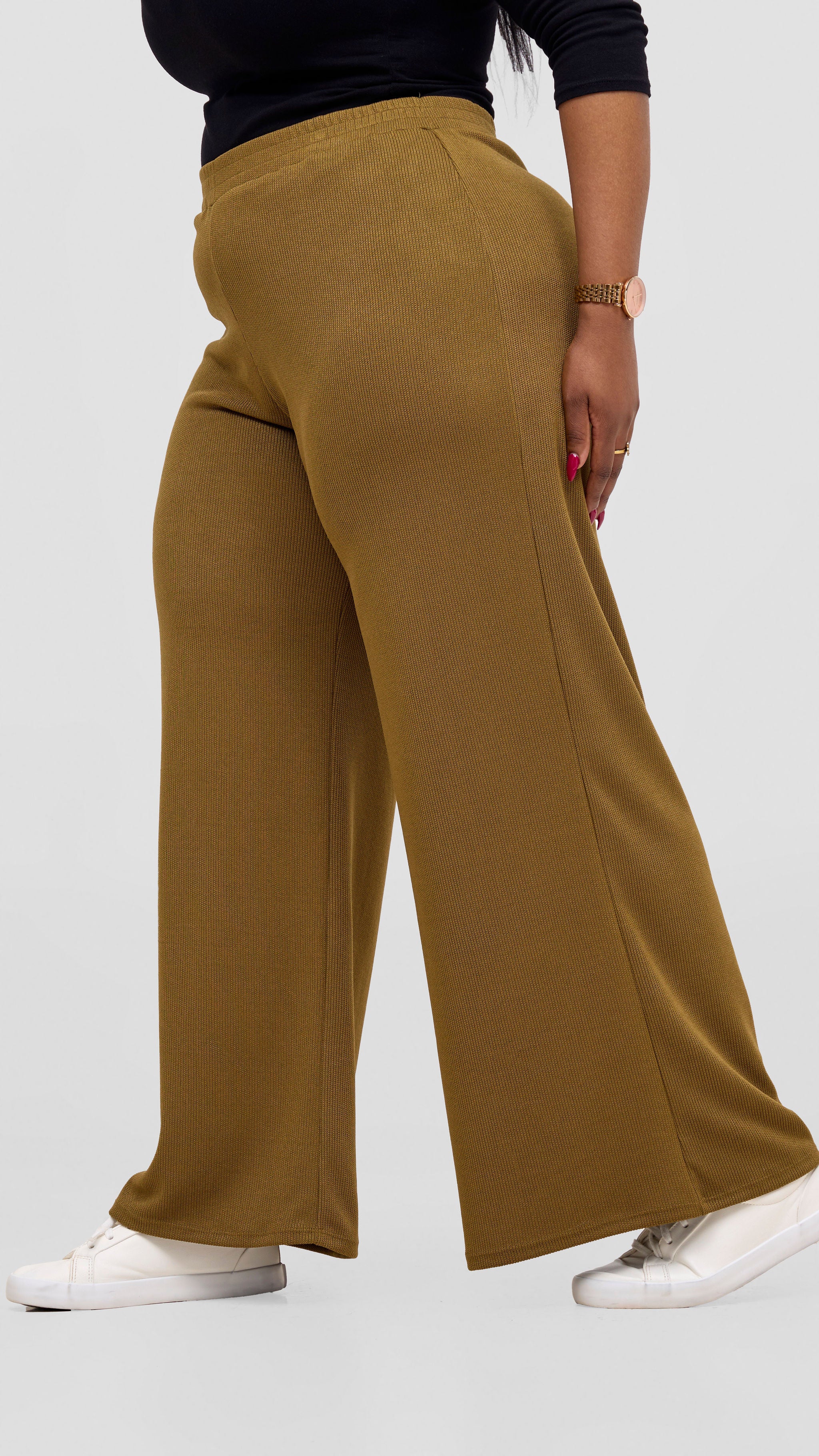 Vivo Rema Straight Leg Pants  - Dark Olive