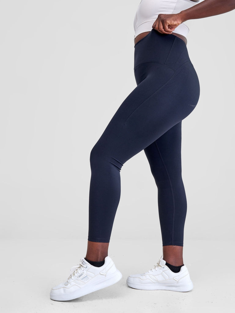 Ava Fitness Lilly High Waisted Leggings - Black - Shopzetu