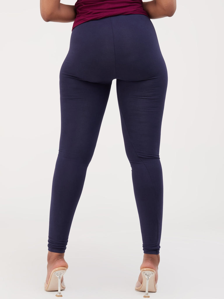 Vivo Basic Leggings - Navy Blue - Shopzetu