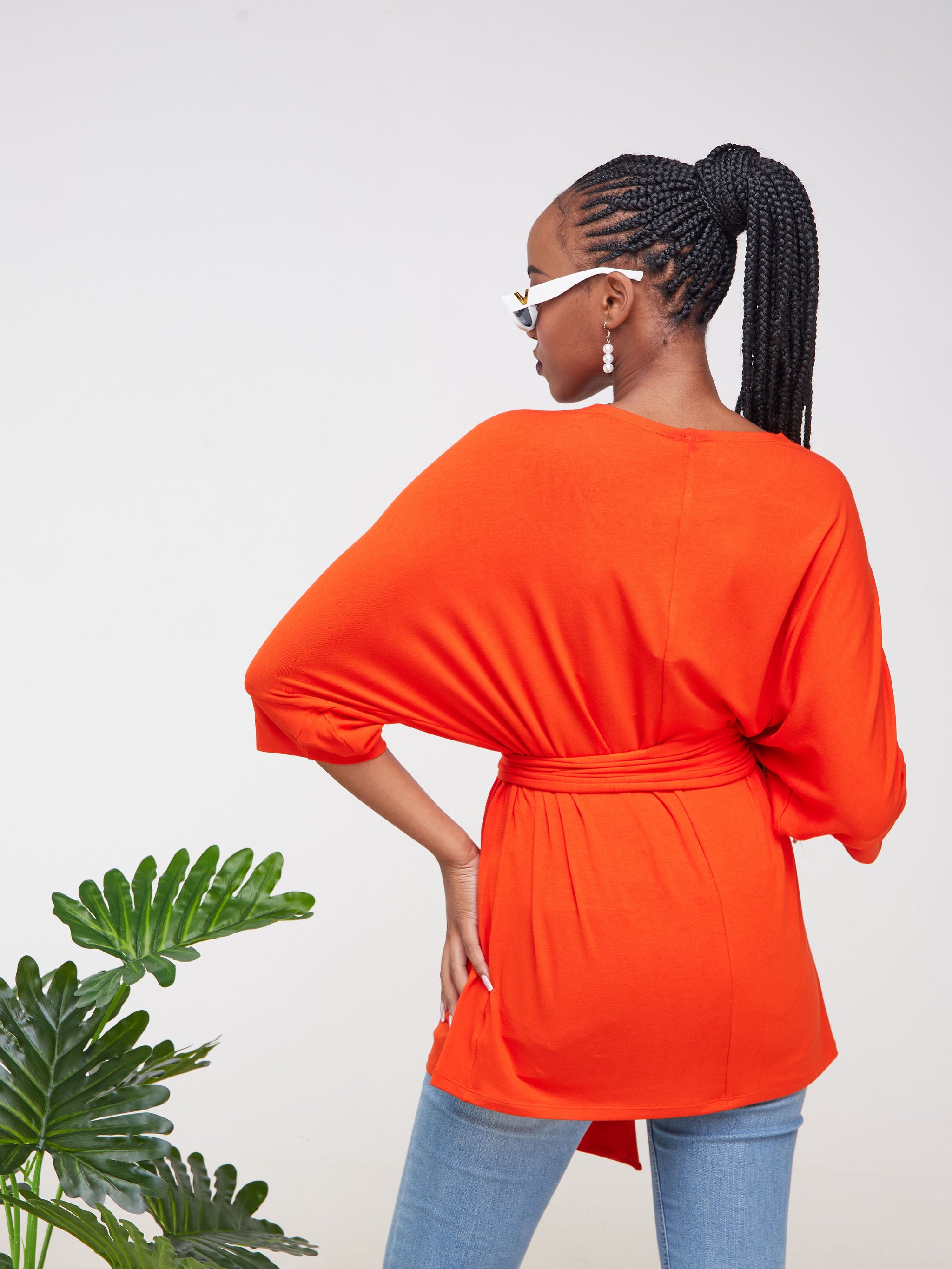Vivo Basic Abby Loose Top - Orange