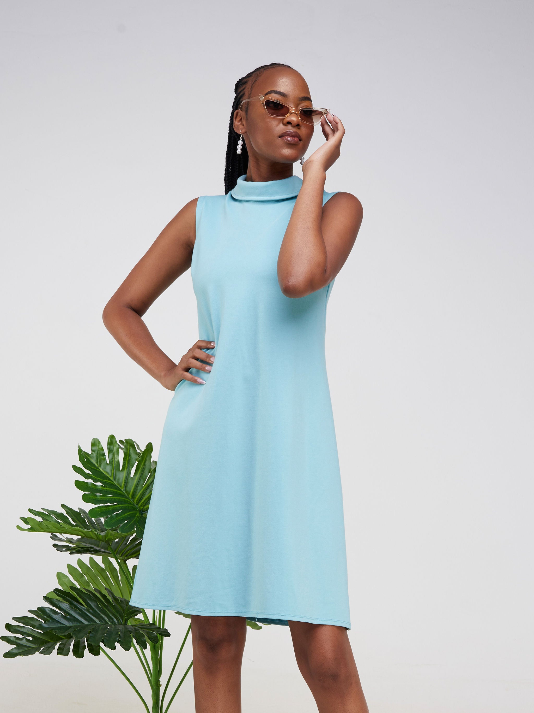 Vivo Chalbi A-line Dress - Blue