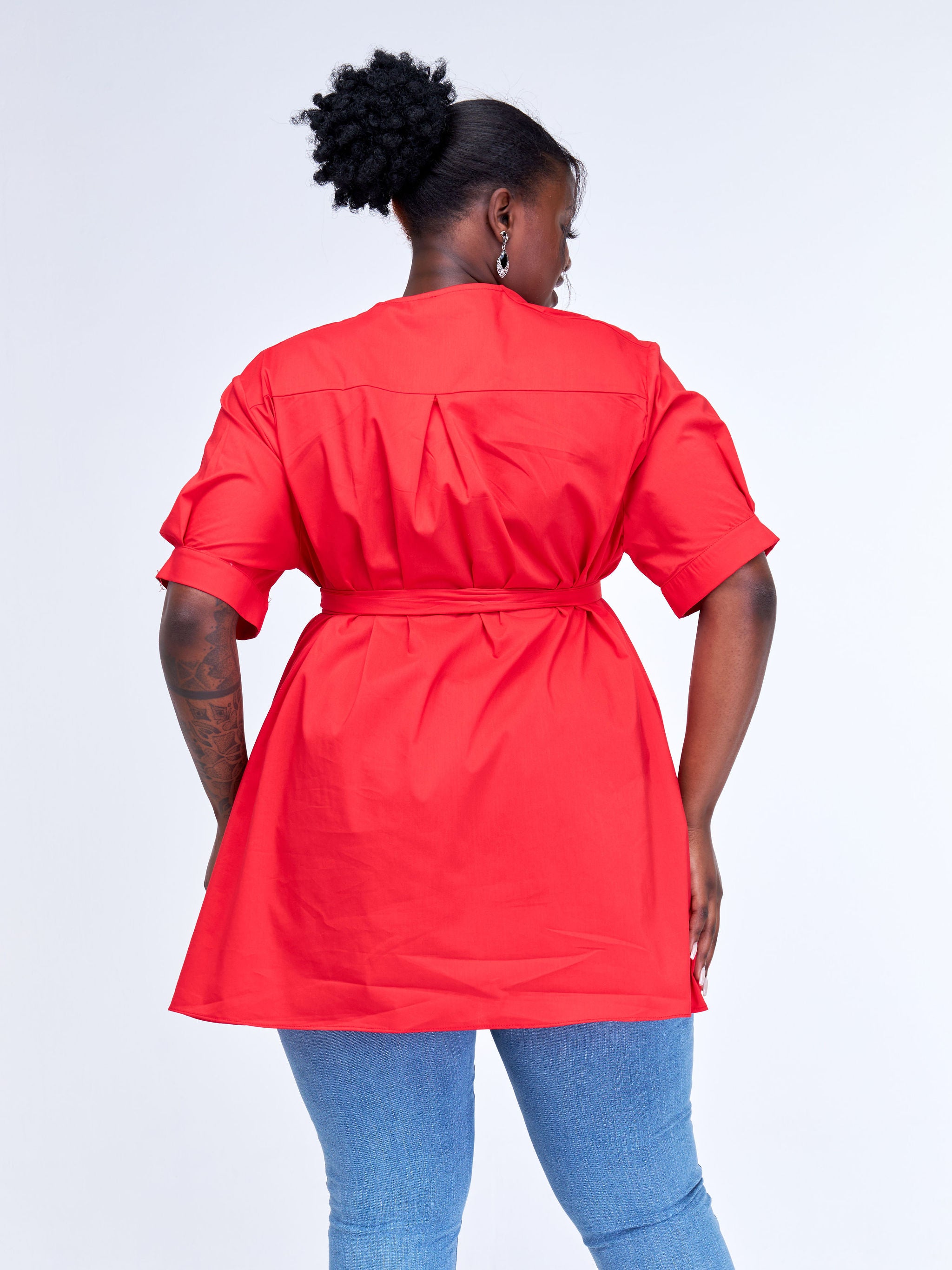 Safari Huru High-Low Top - Red