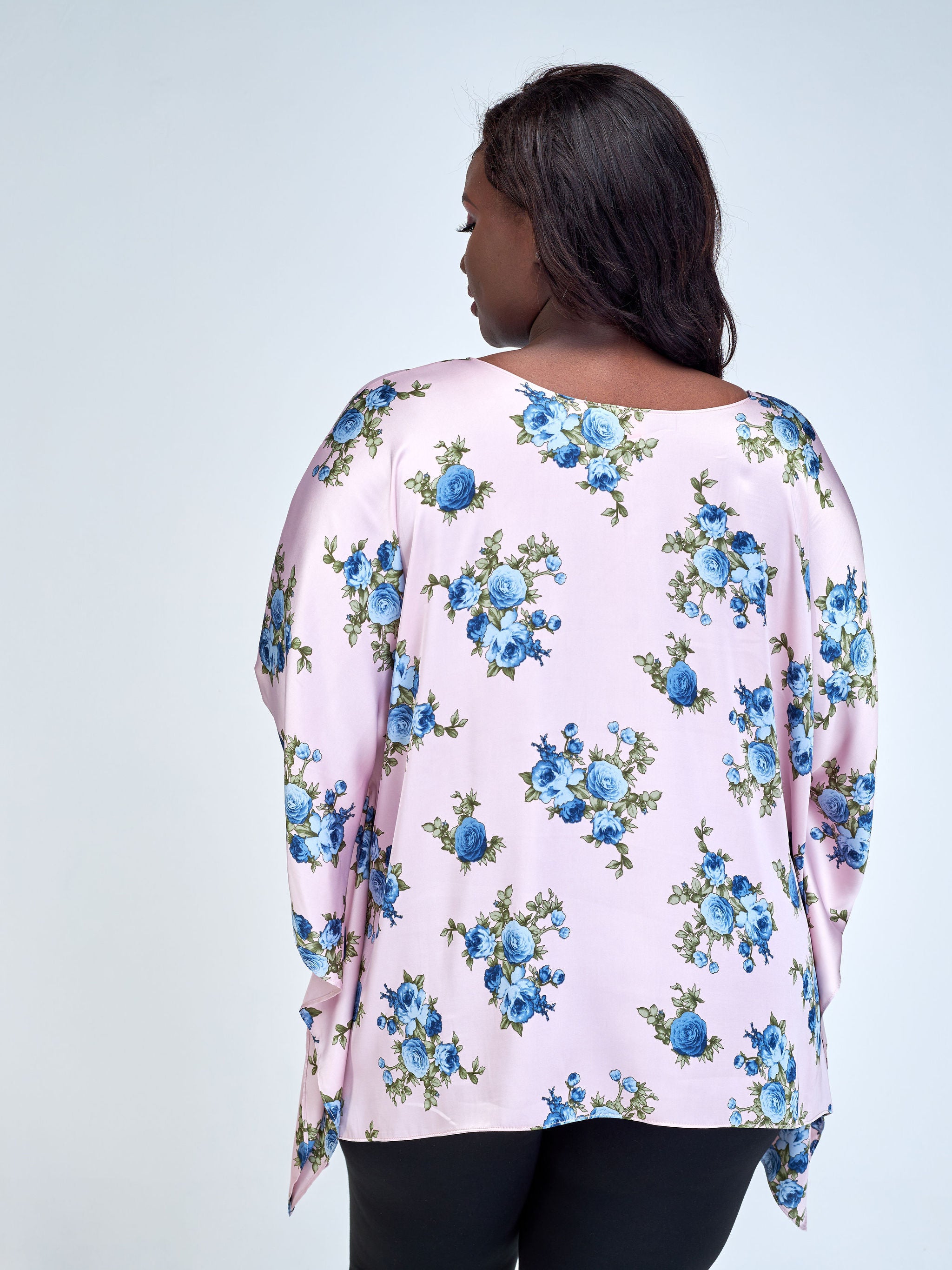 Vivo Ayana Wide Top - Pink / Blue Floral Print