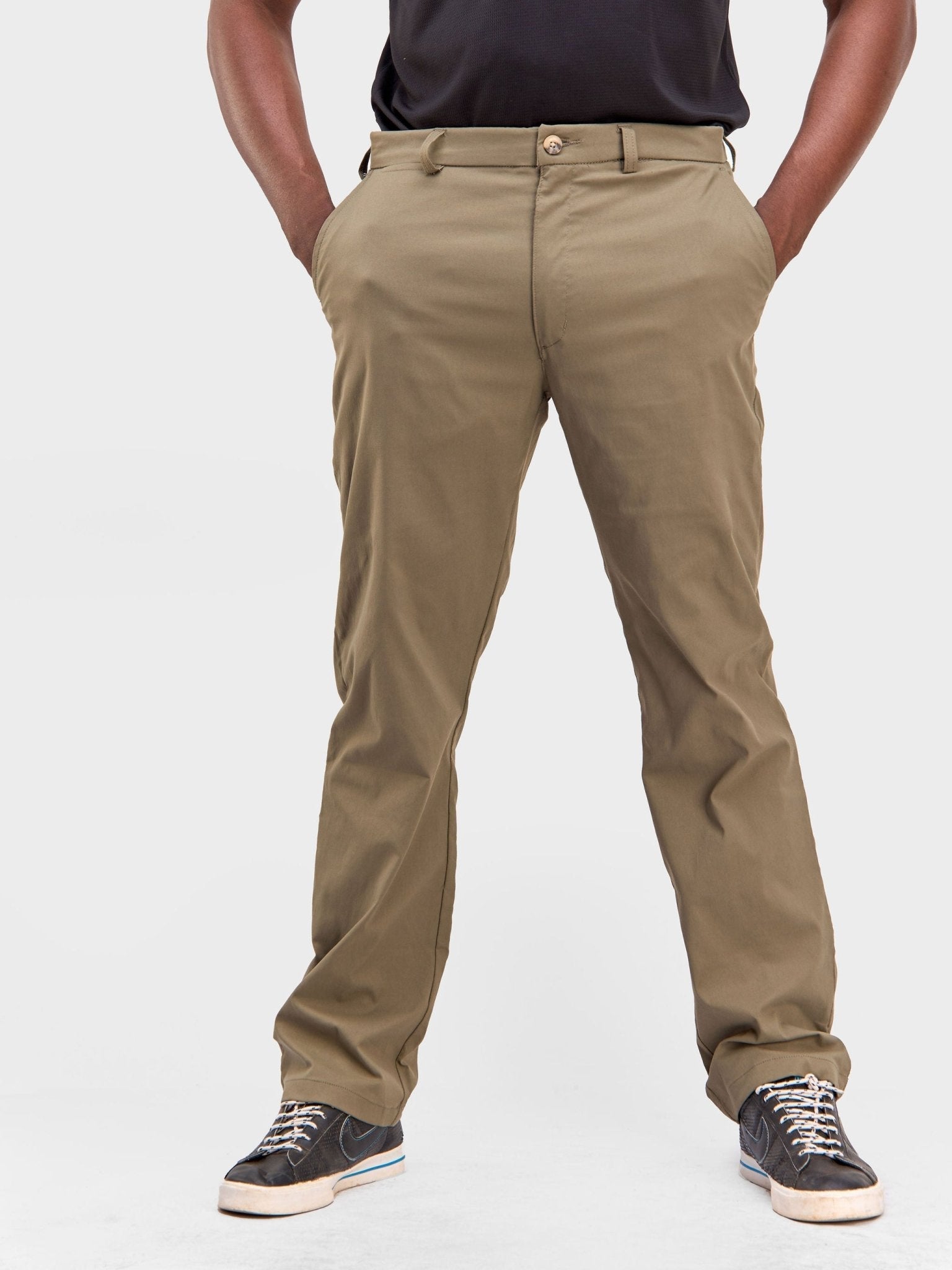 Alladin Men's Golf Pant - Olive Green - Shopzetu