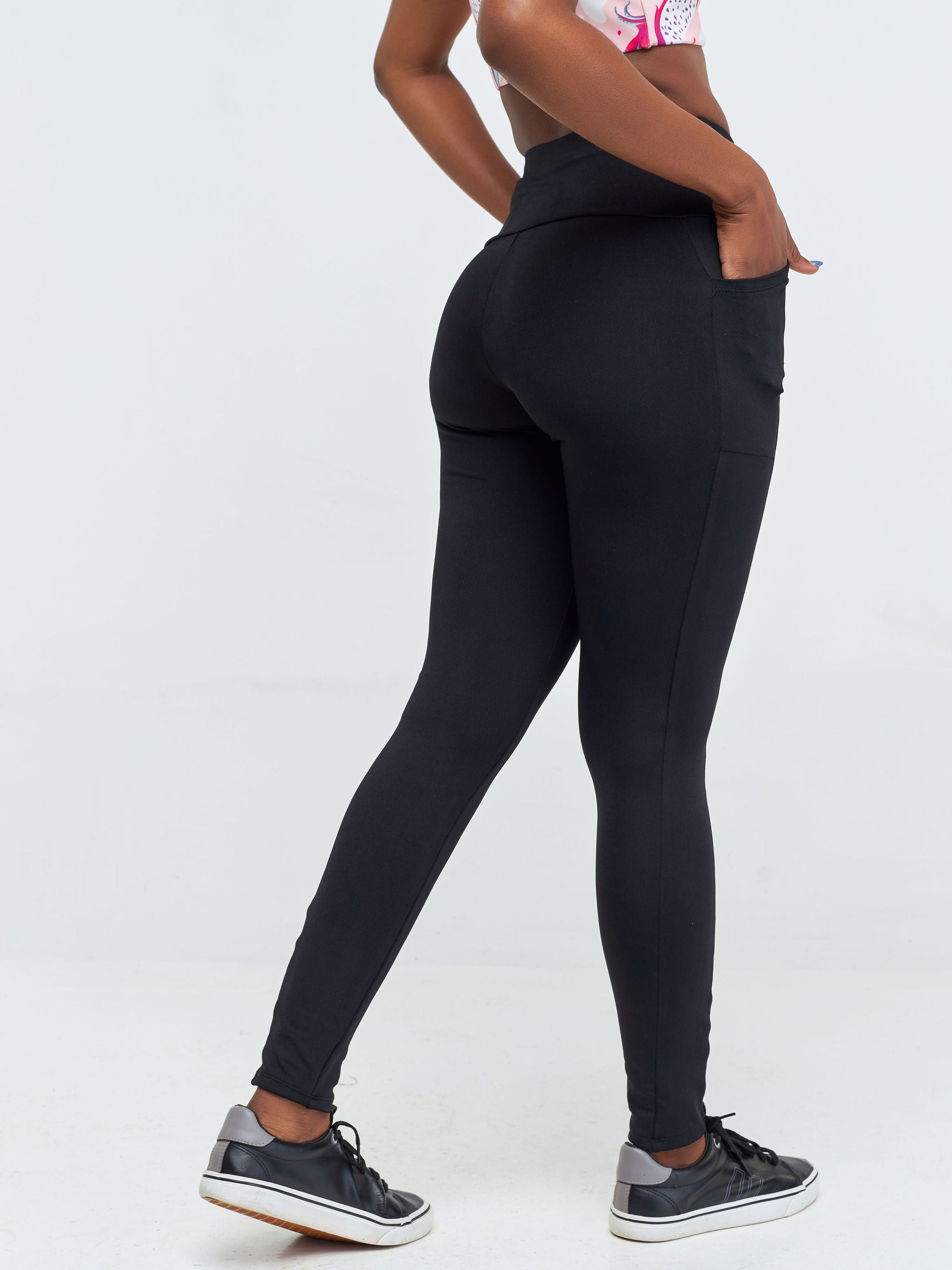 Vivo X Pinky Full Length Fitness Leggings - Black