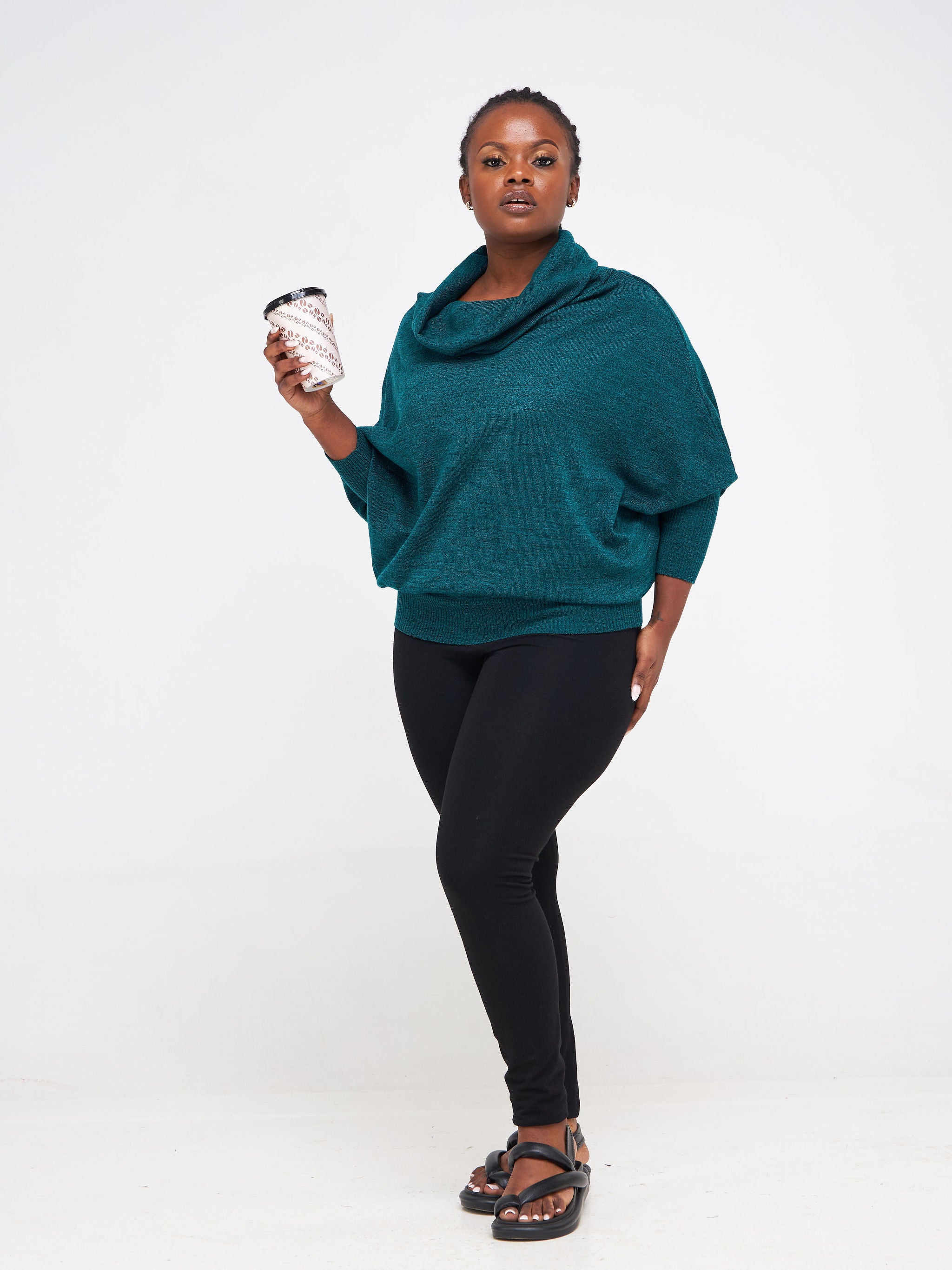 Black dolman sweater best sale