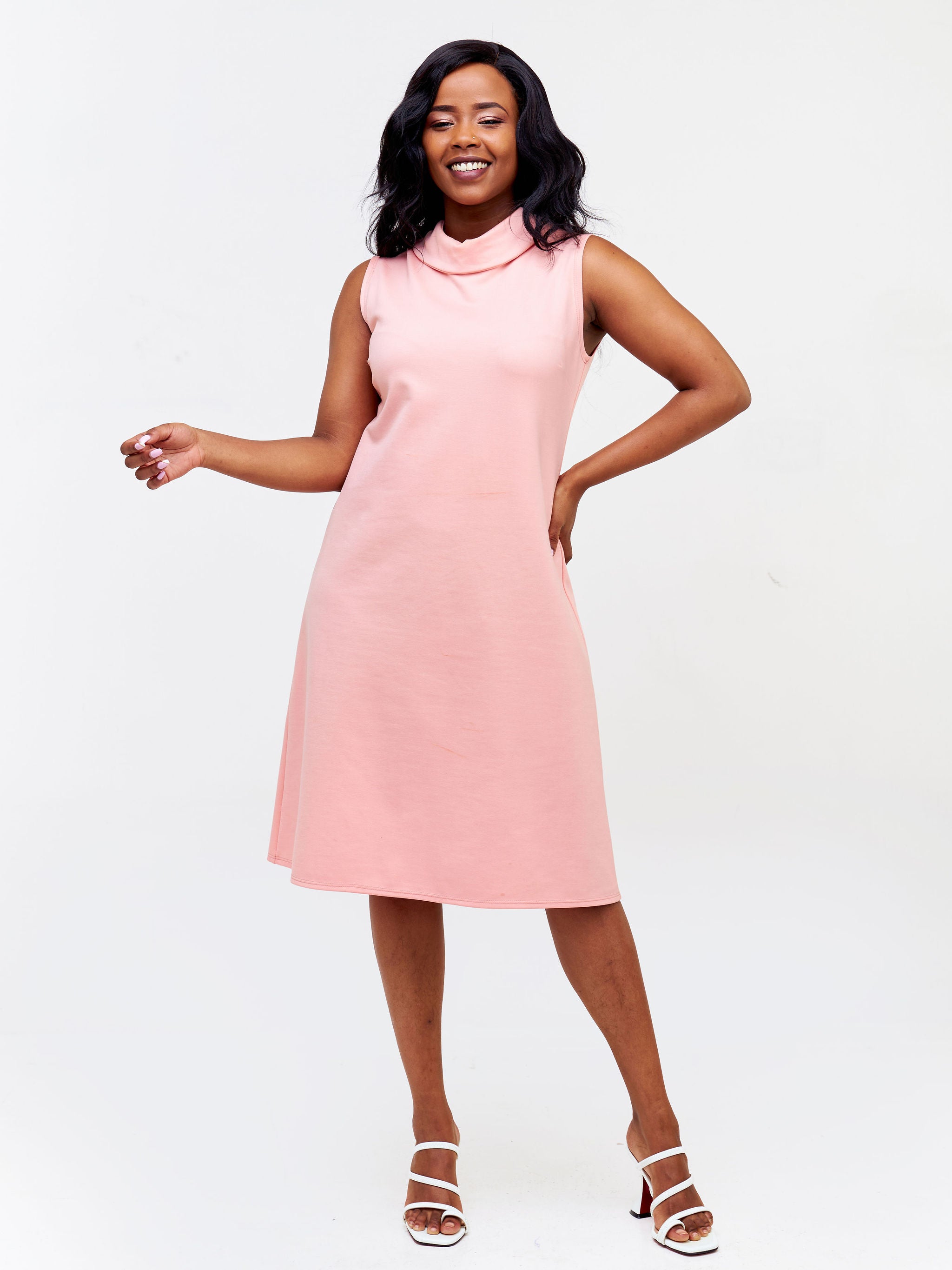 Vivo Chalbi A-Line Dress - Light Pink