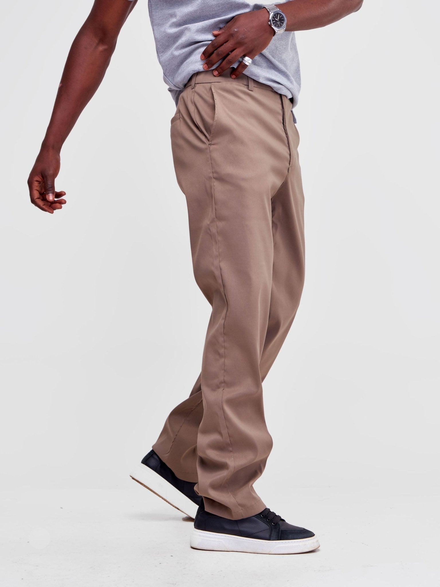 Alladin Men's Golf Pant - Brown - Shopzetu