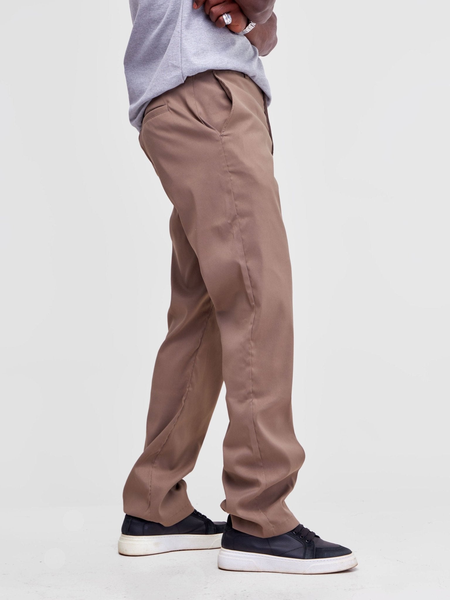 Alladin Men's Golf Pant - Brown - Shopzetu