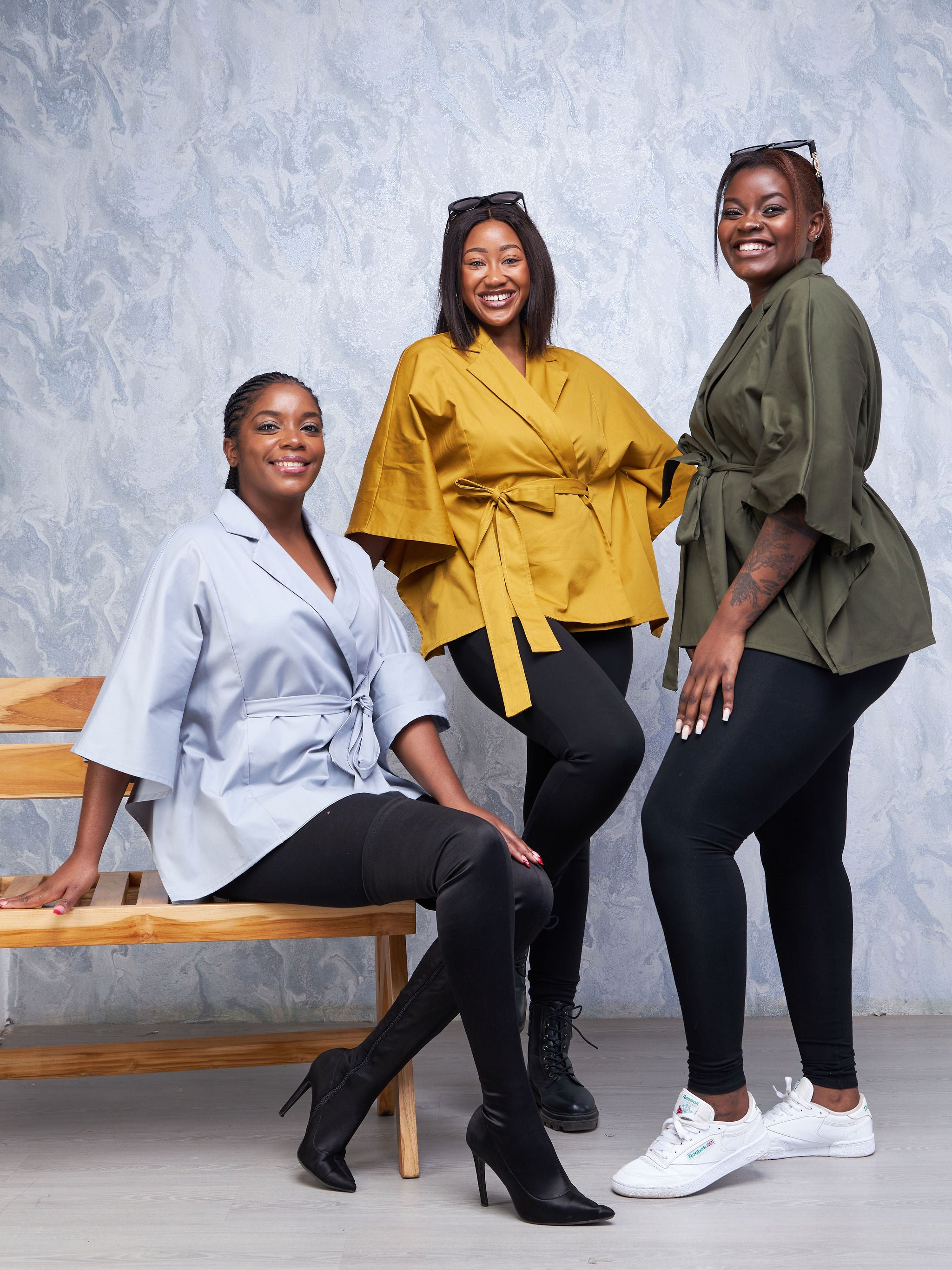 Safari Hawi Lapel Poncho - Hunters Green