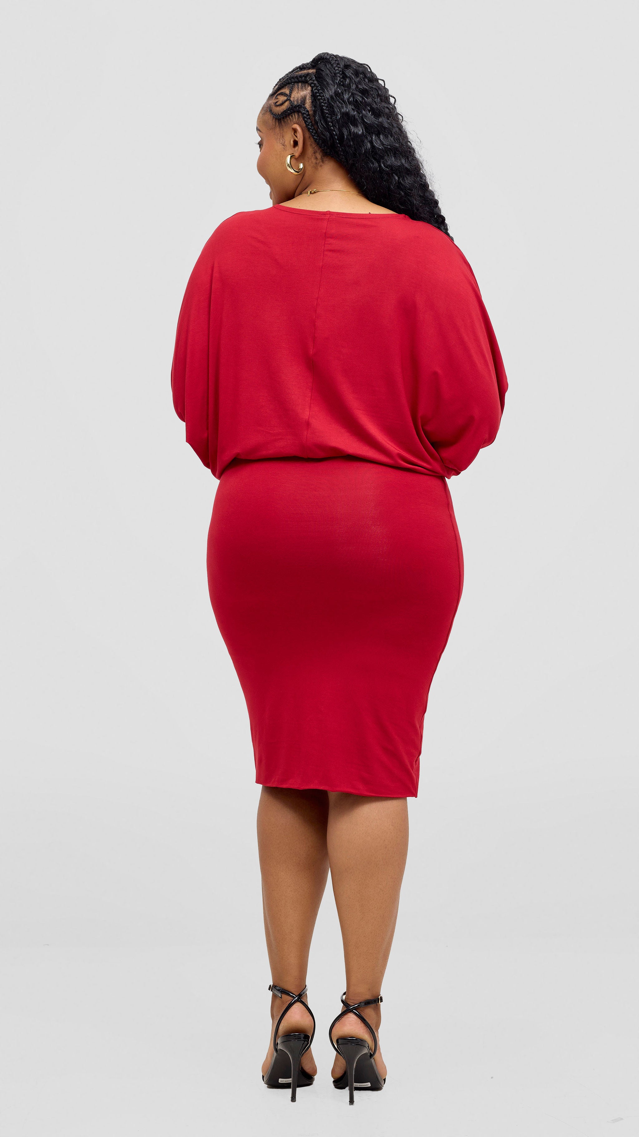 Vivo Tolani Dress - Dark Red