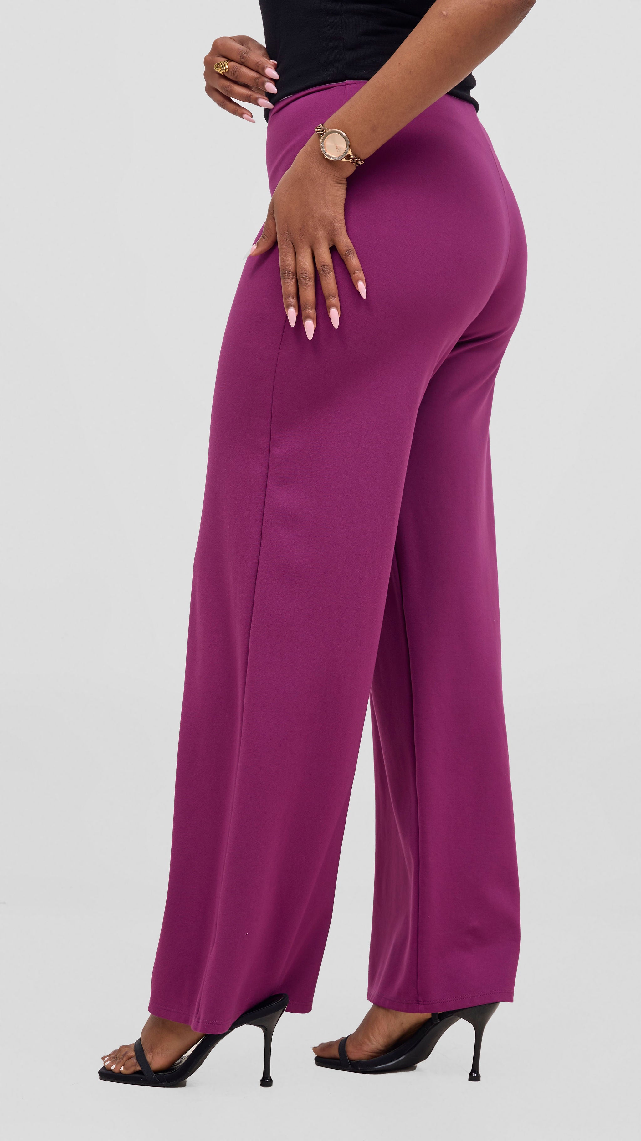 Vivo Aleri Wide Leg Pants - Purple