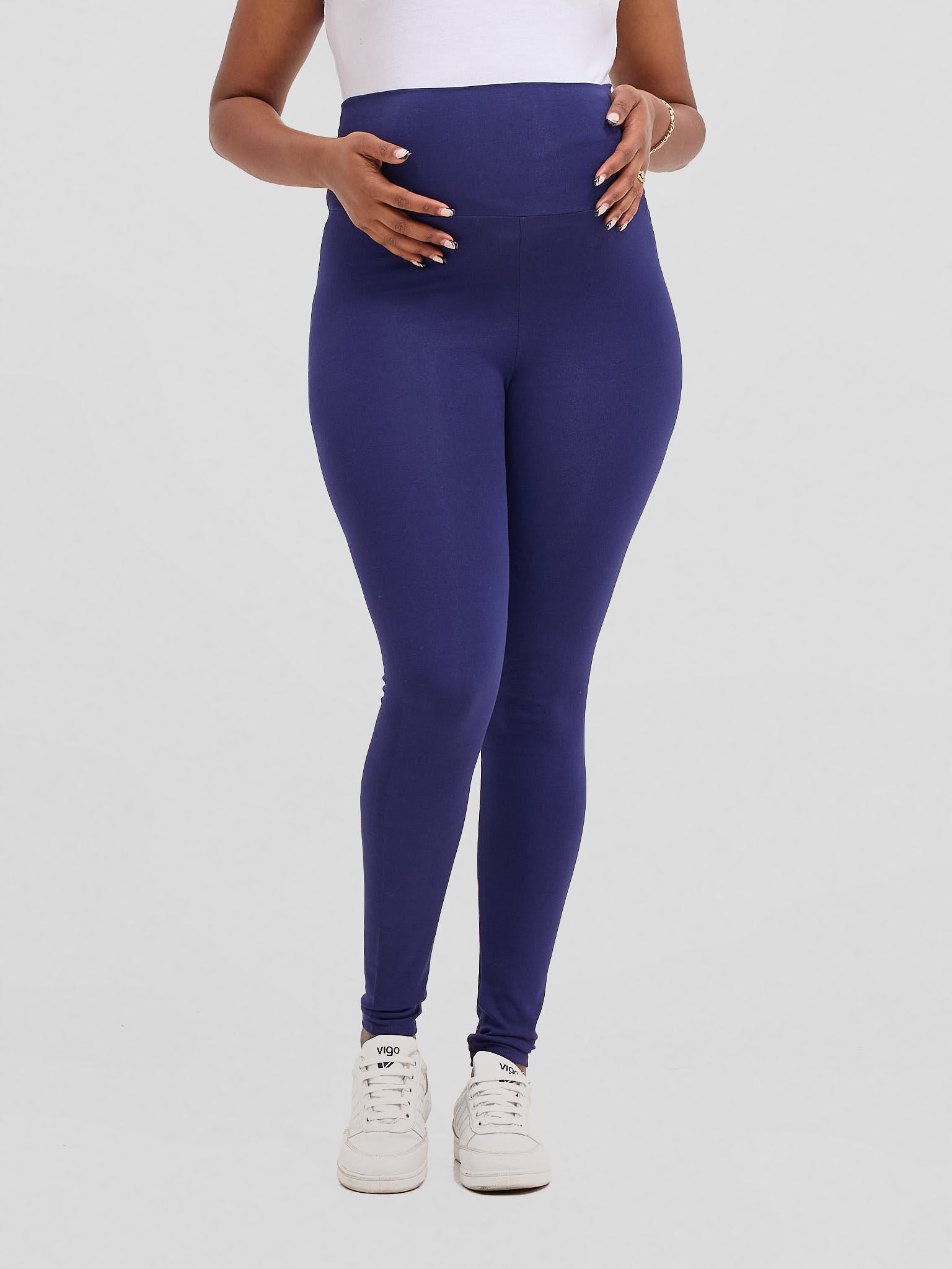 Vivo Basic Maternity Leggings - Navy Blue