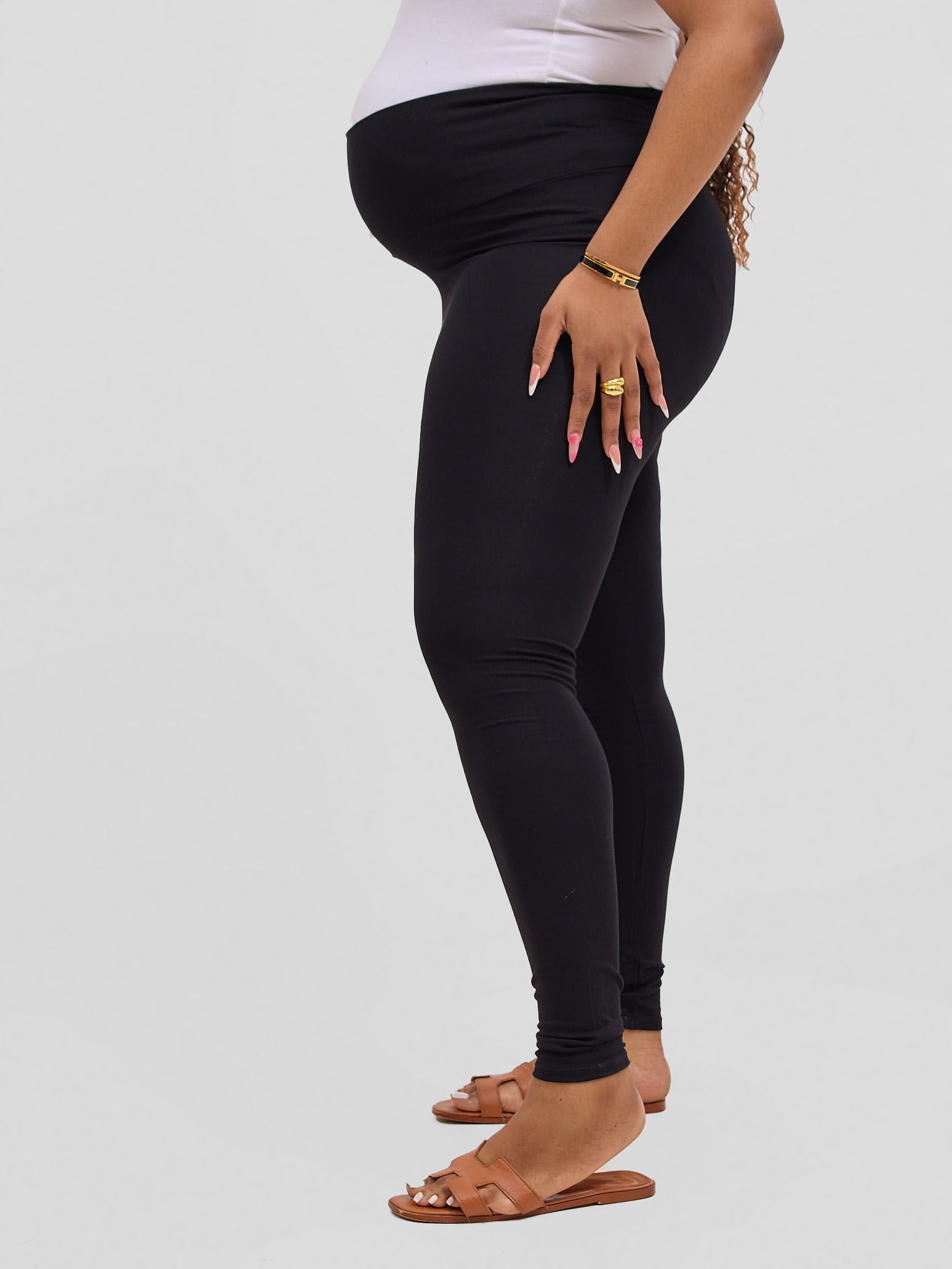 Vivo Basic Maternity Leggings - Black