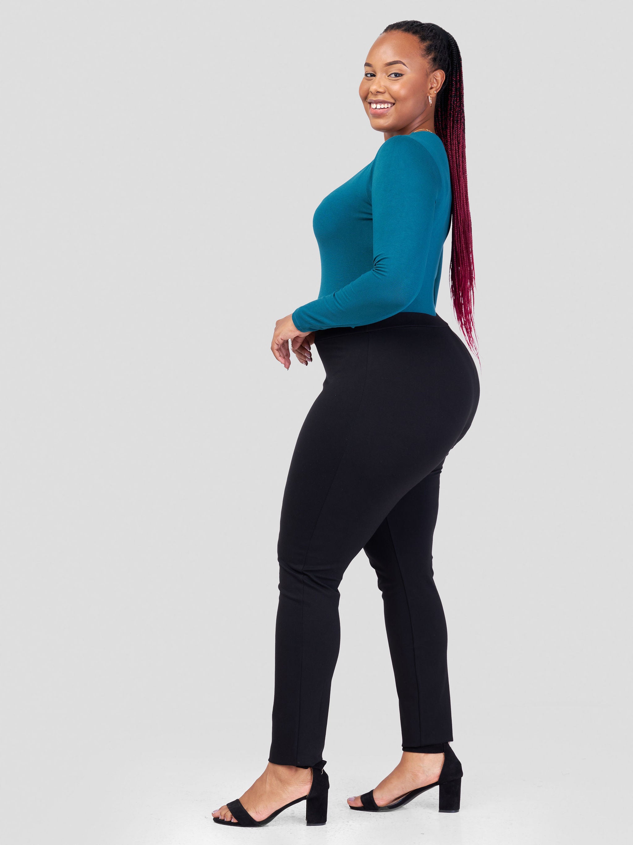 Vivo Basic Double Layered Long Sleeved Bodysuit - Deep Teal