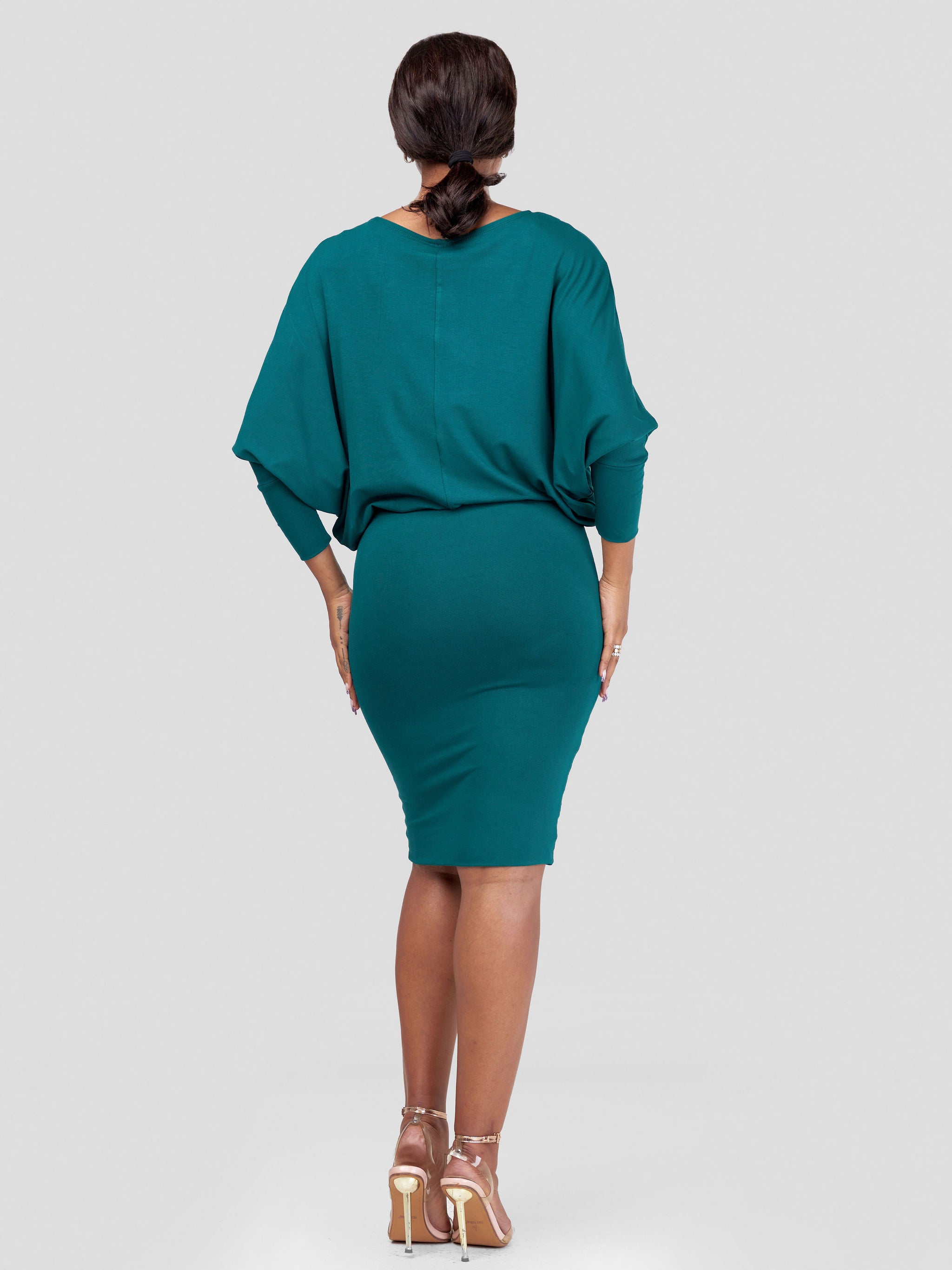 Vivo Basic Tolani Jersey Dress - Forest Green