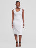 Vivo Basic Bodycon Dress - Off White
