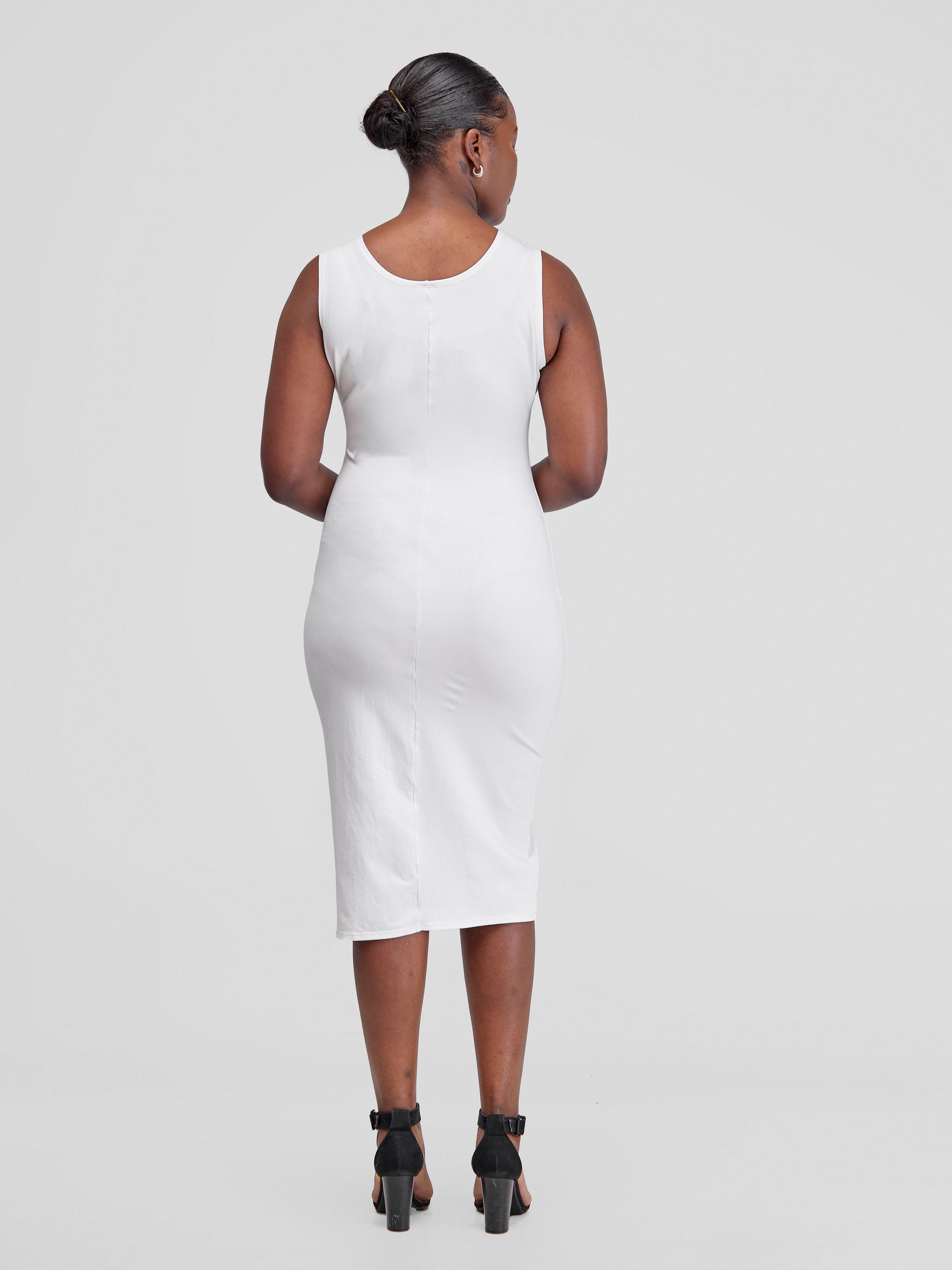 Vivo Basic Bodycon Dress - Off White