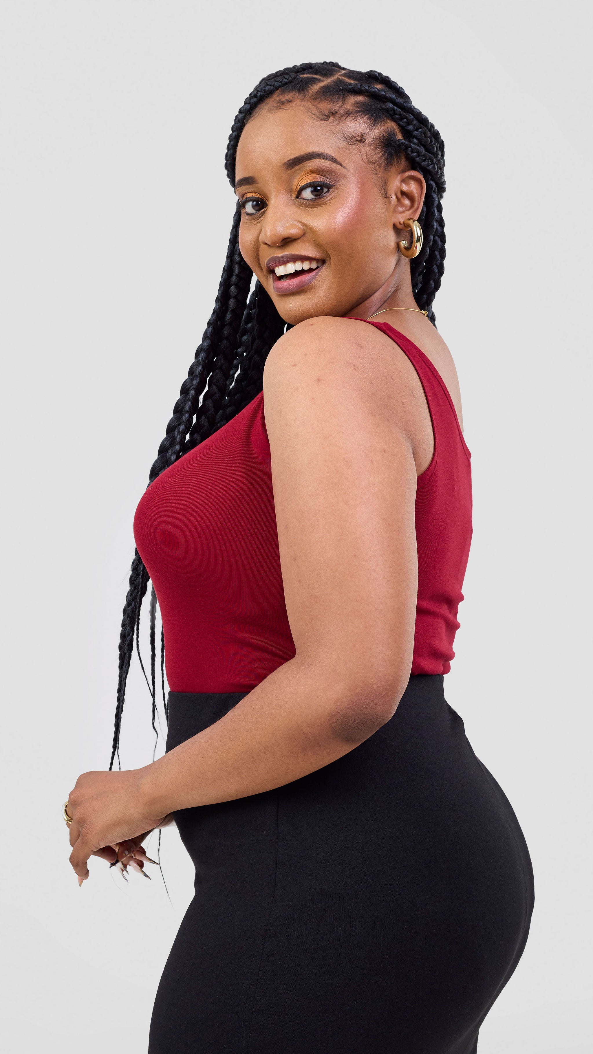 Vivo Basic Tank Top - Dark Red