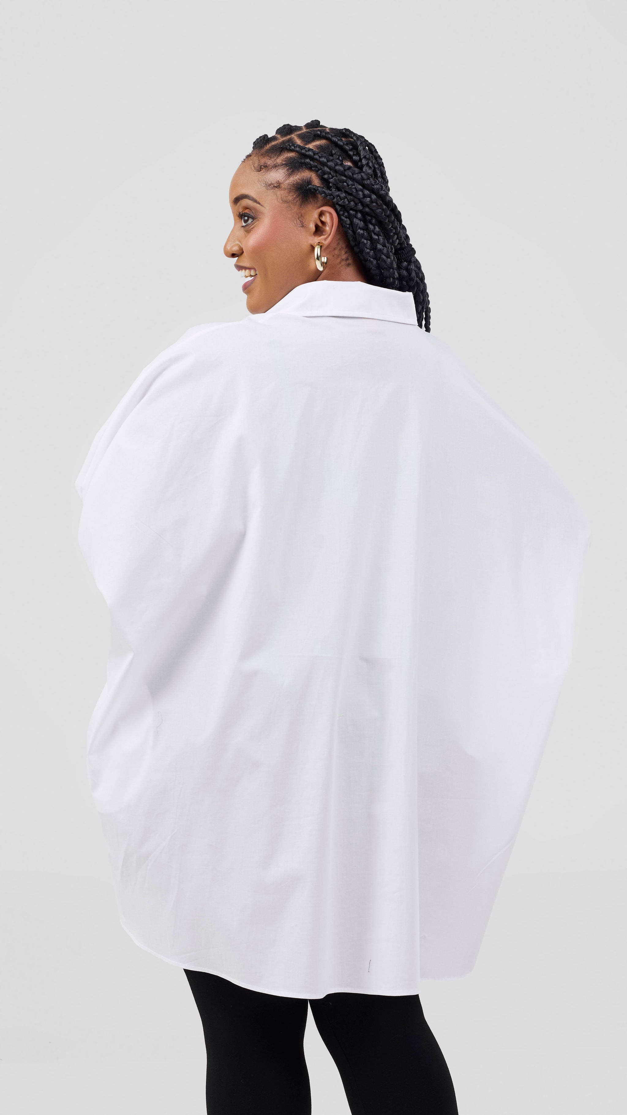 Vivo Cotton High Low Top - White