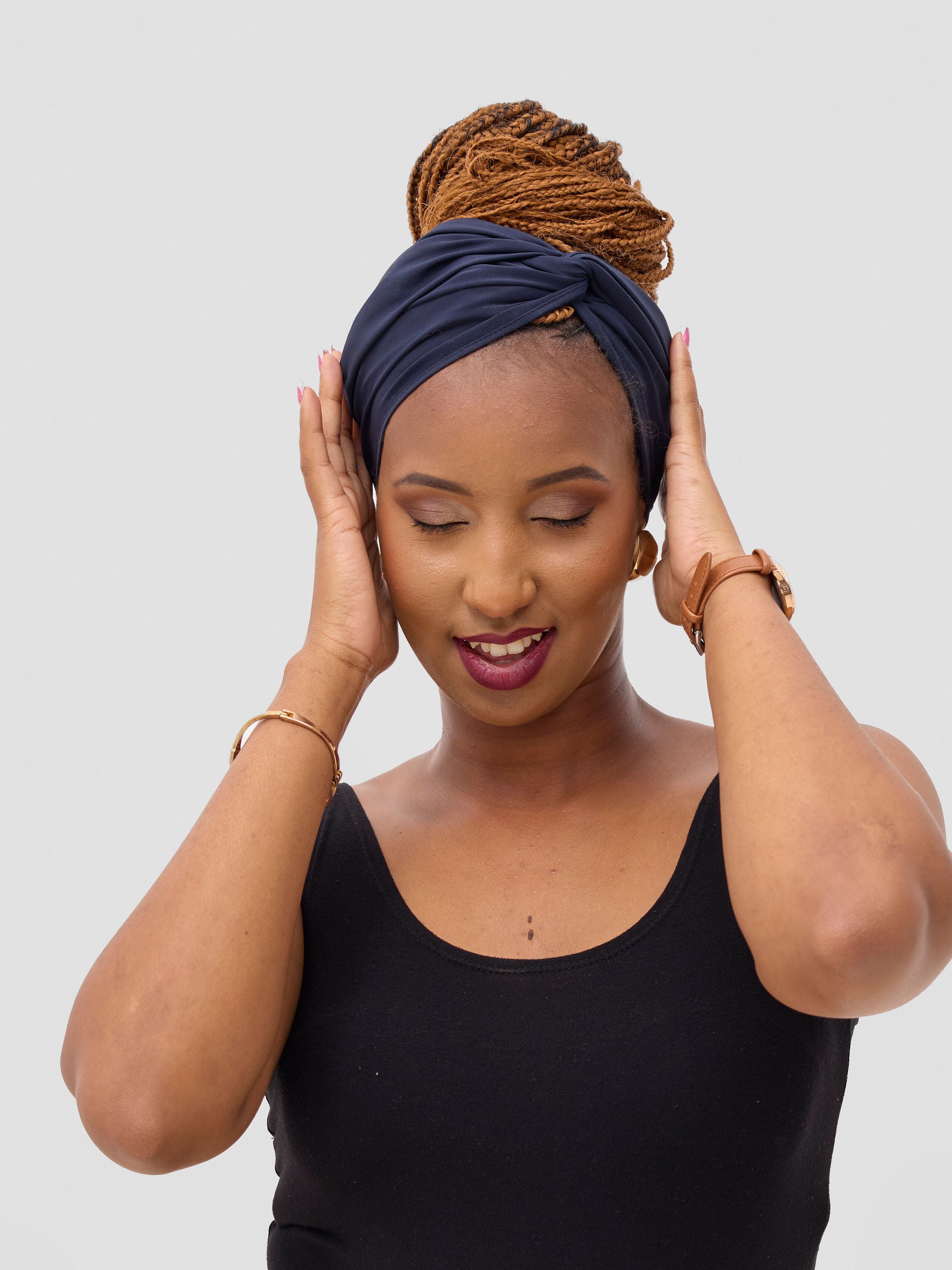 Vivo Seli Head Wrap - Navy Blue